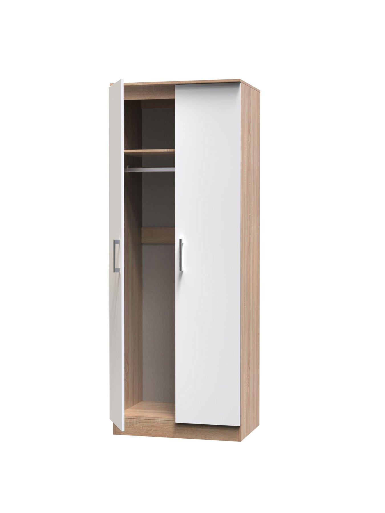 Image 4 of 6 of SWIFT Chester Ready Assembled&nbsp;Bedroom Furniture Package - 2 Door Wardrobe, 3 Drawer Chest and 3 Bedside Table
