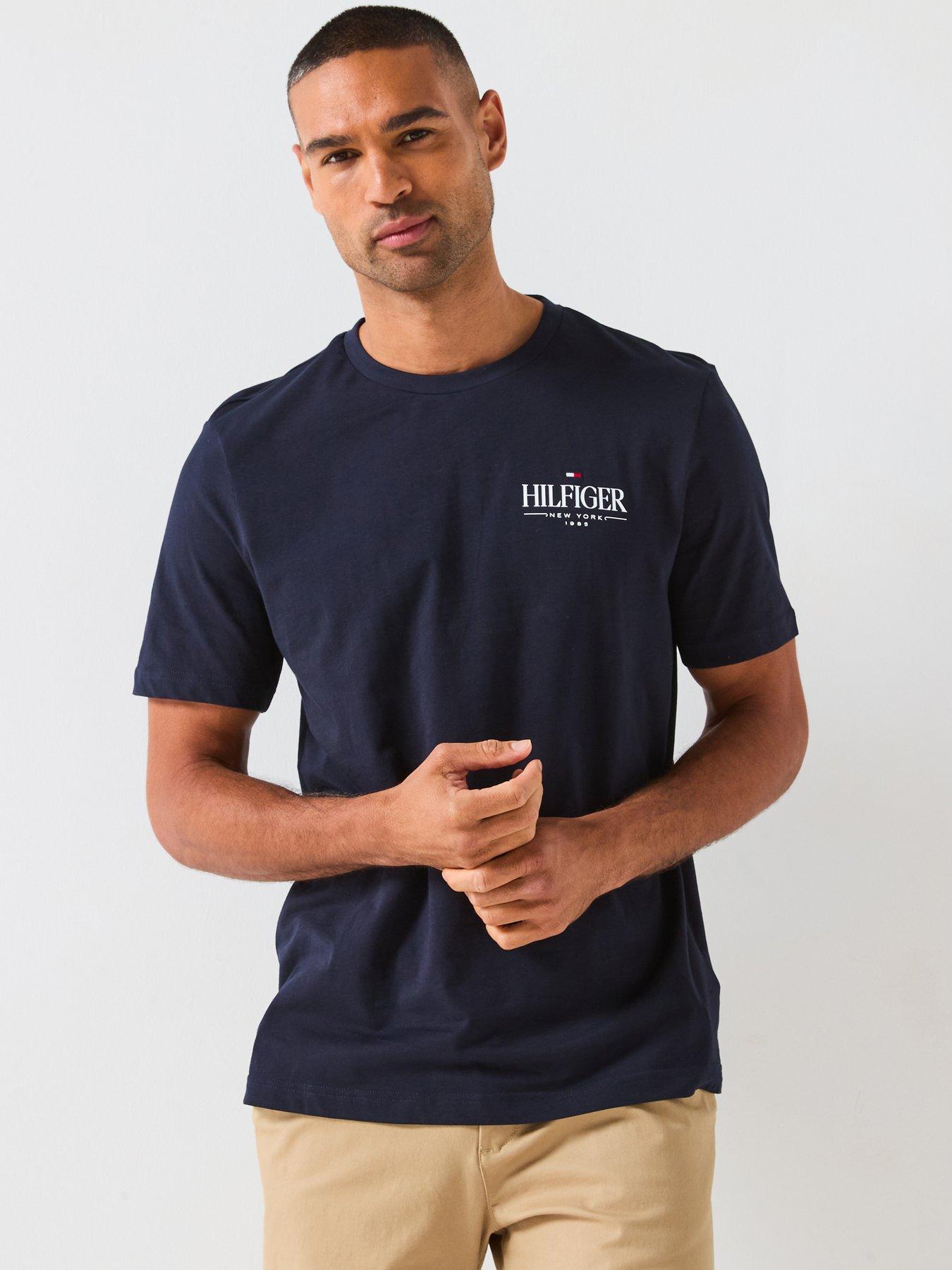 undefined Tommy Hilfiger Stack Small Chest Logo T-shirt - Navy