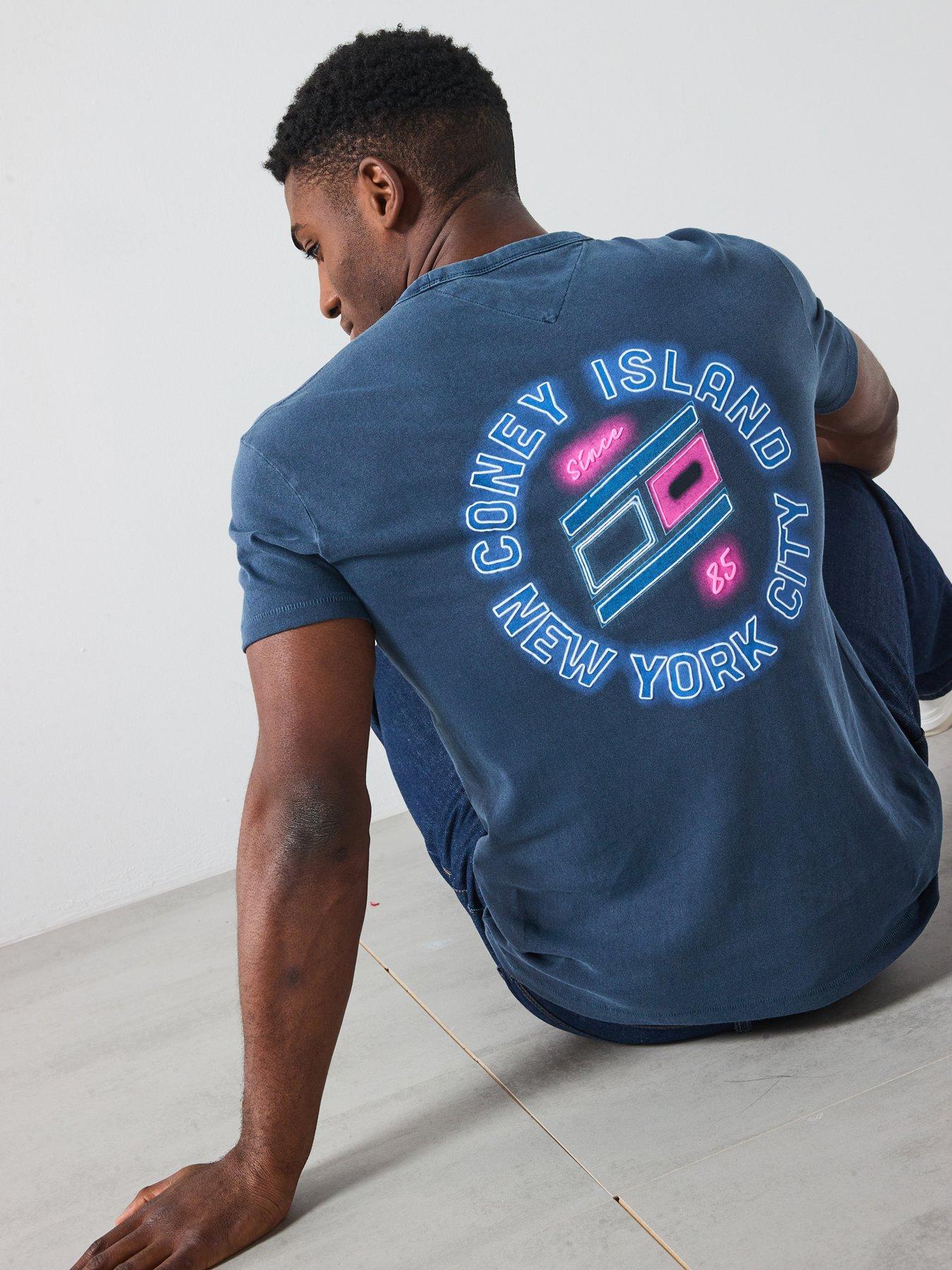 undefined Tommy Jeans Neon Lights Back Graphic T-shirt - Navy