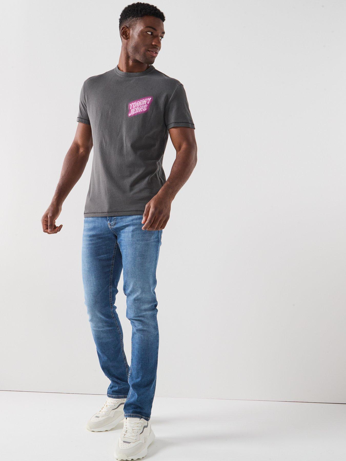 Image 3 of 6 of Tommy Jeans Neon Lights Back Graphic T-Shirt - Black