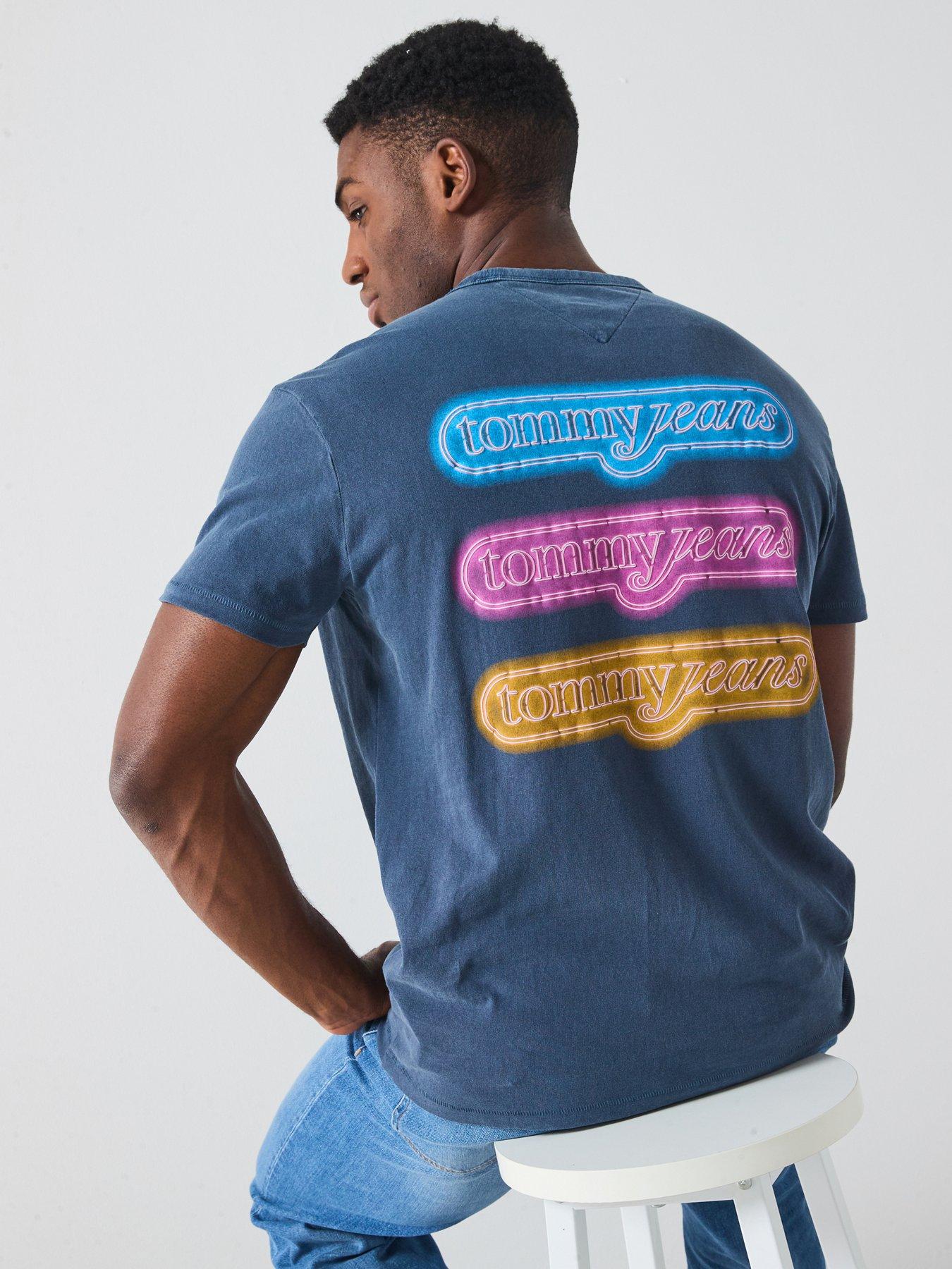 undefined Tommy Jeans Neon Lights Back Graphic T-shirt - Navy