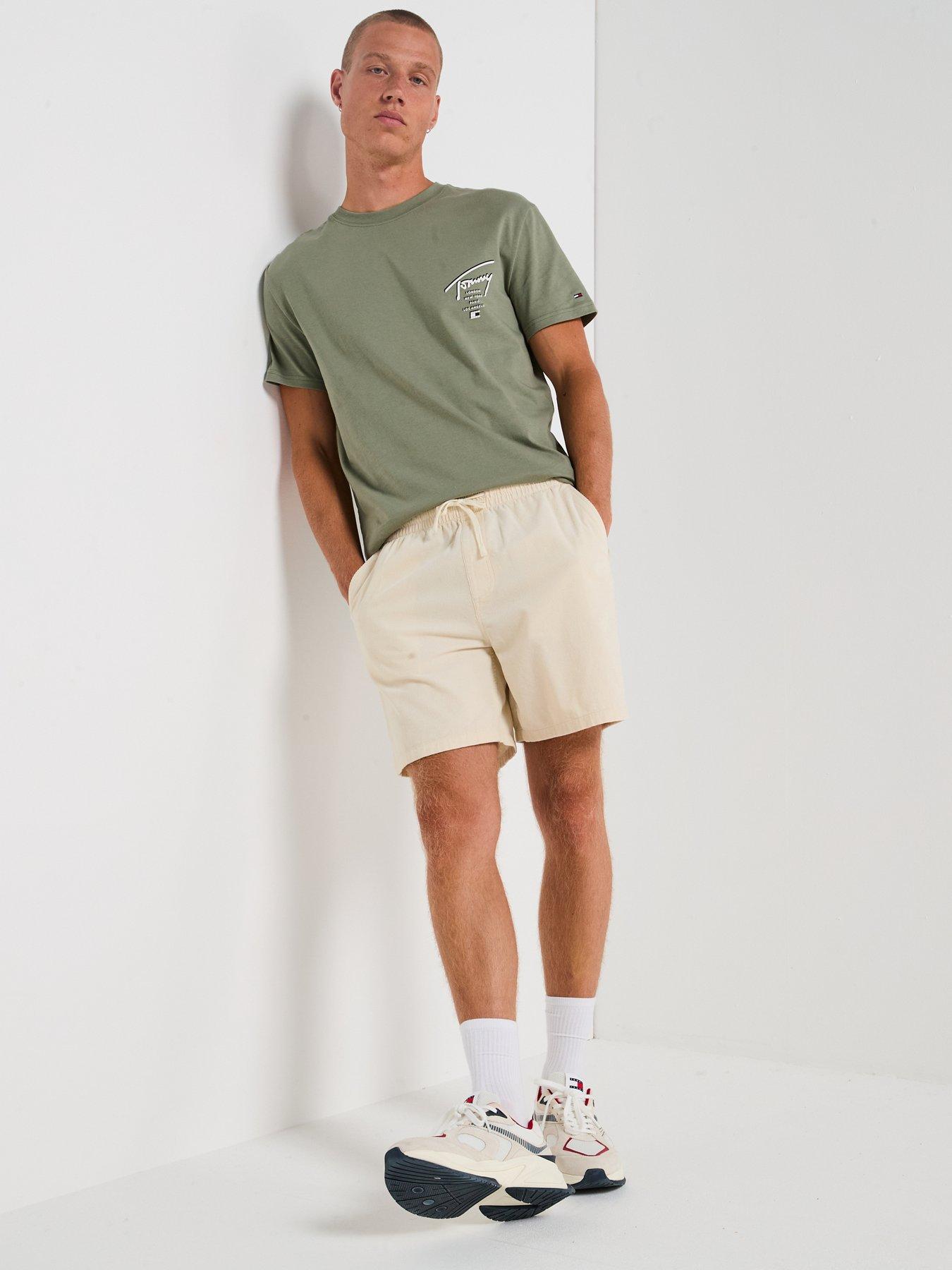 Image 3 of 5 of Tommy Jeans Light Corduroy Shorts - Beige