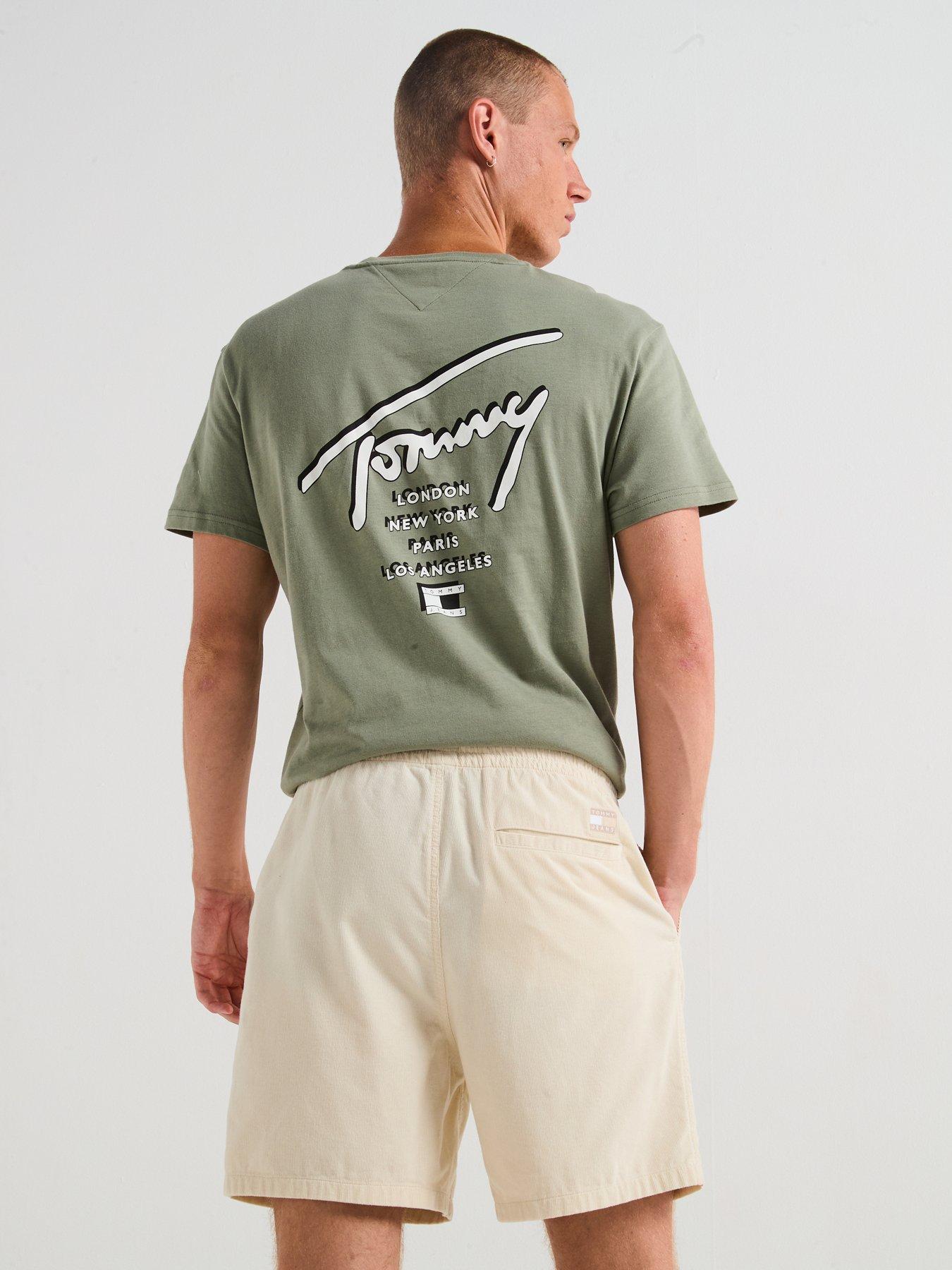 Image 4 of 5 of Tommy Jeans Light Corduroy Shorts - Beige