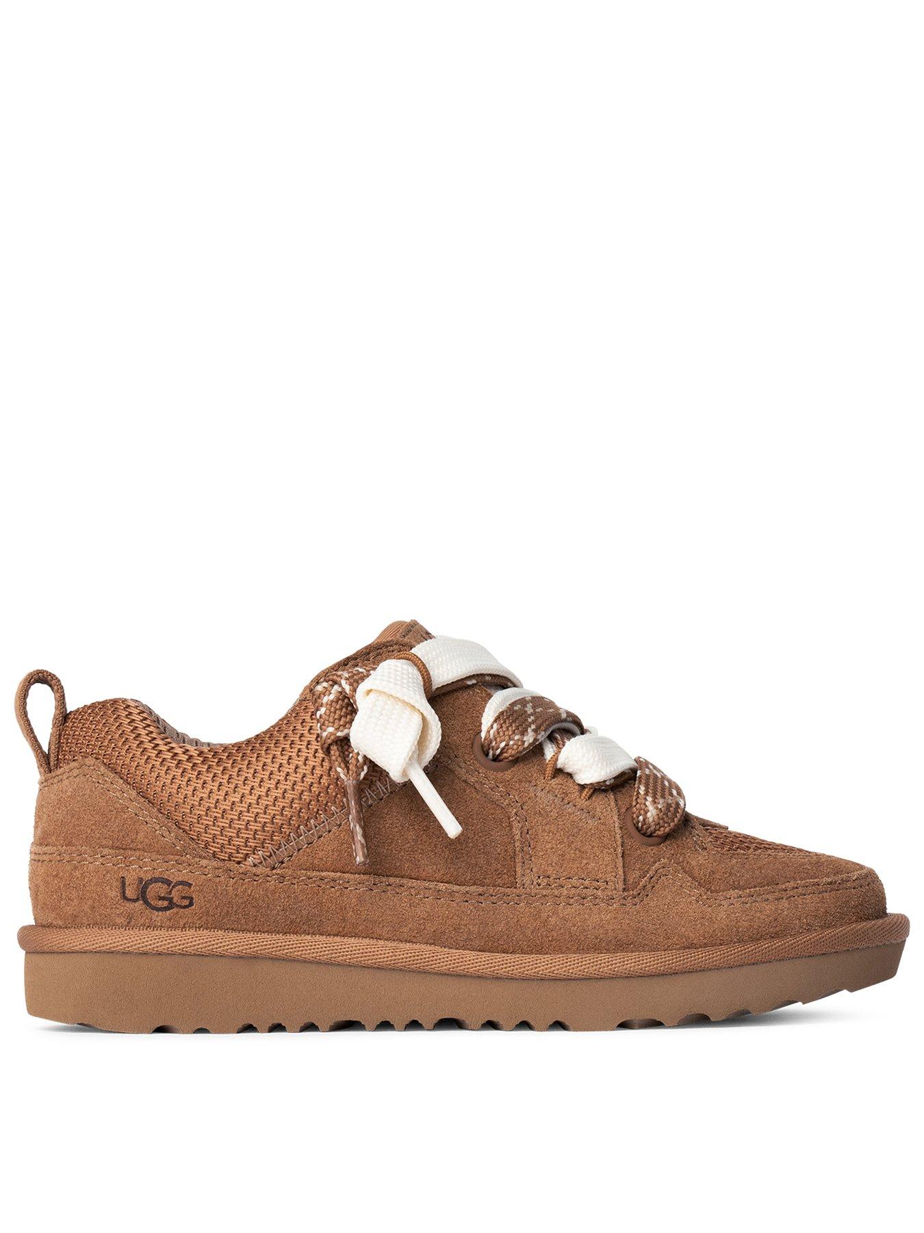 UGG Kids Lo Lowmel Shoe, Brown, Size 13 Younger
