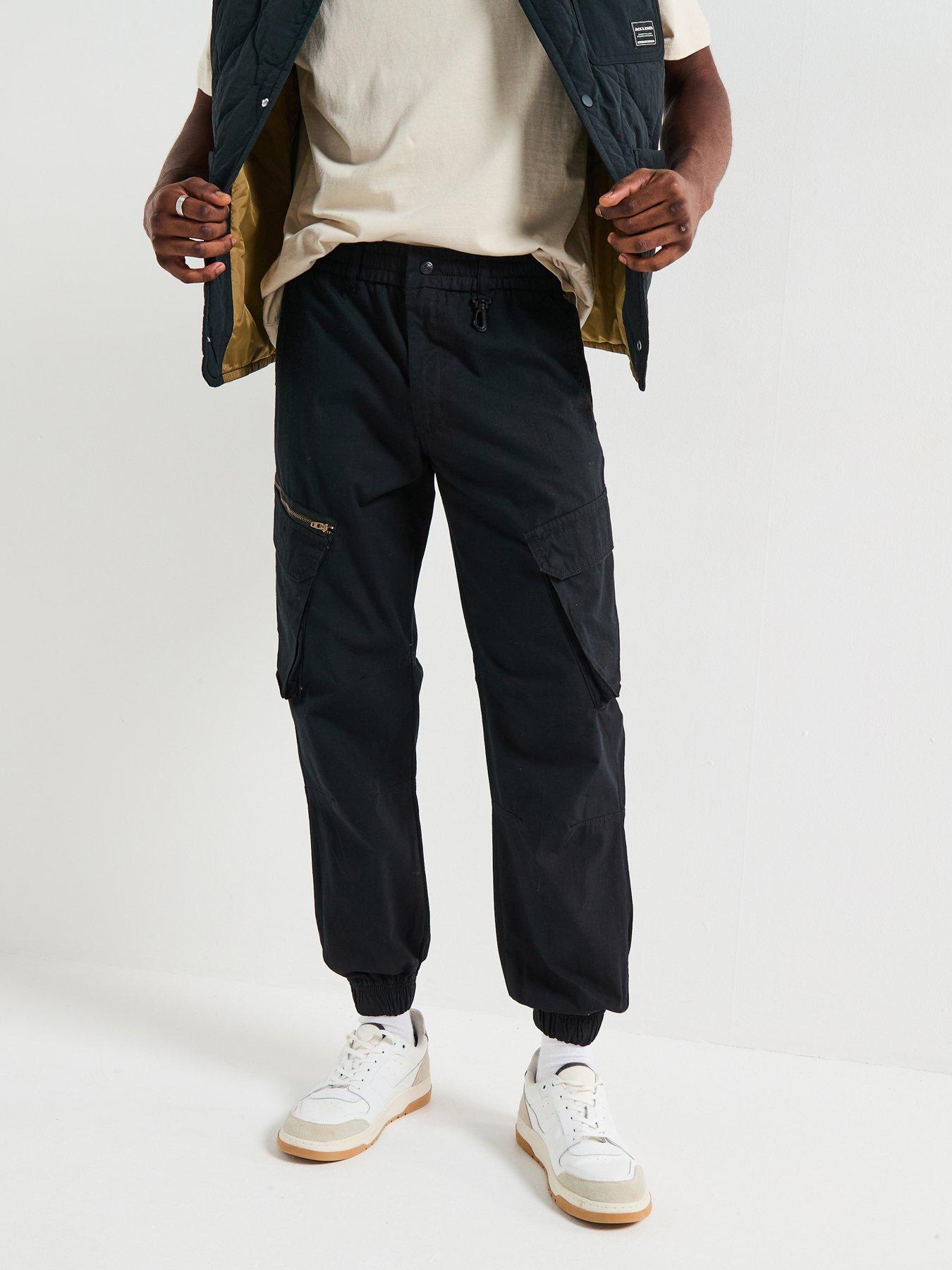 Jack & Jones Kane Elliot Cargo Pants - Black
