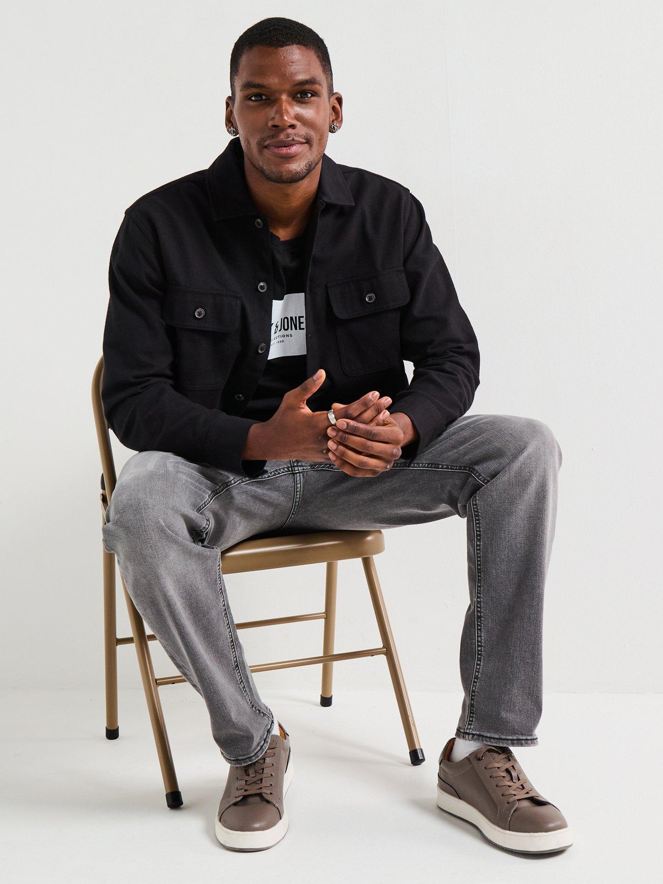 Jack & Jones Mike Slim Tapered Jeans - Black