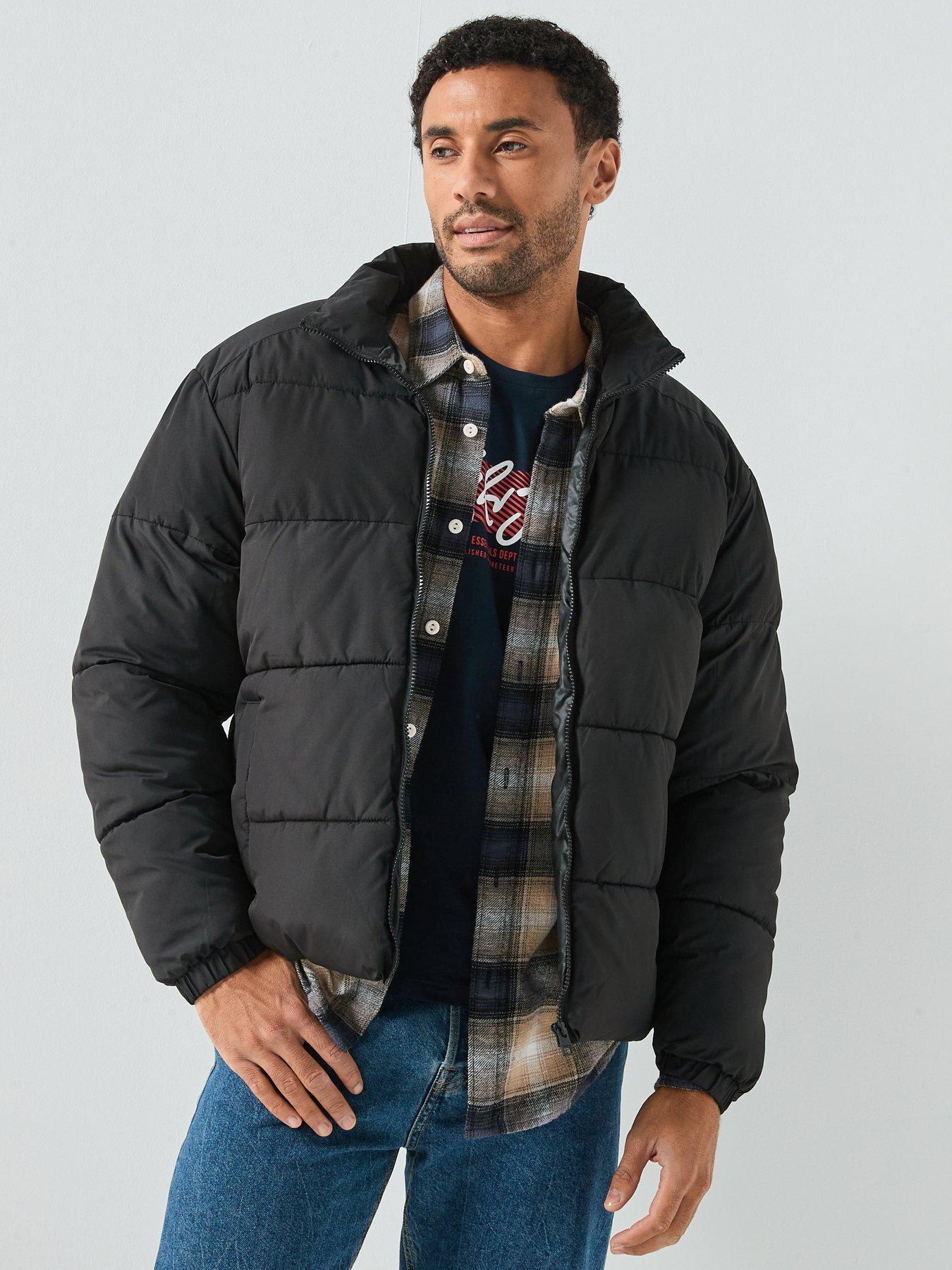jack-jones-maze-puffer-collar-black