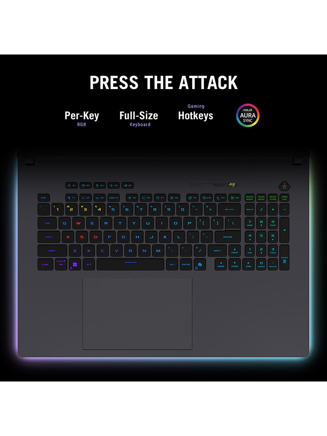 Image 4 of 7 of Asus Strix Gaming Laptop - GeForce RTX 5080 - 16in WQXGA (240Hz) - Intel Core Ultra 9 - 32GB RAM - 2TB SSD - Black