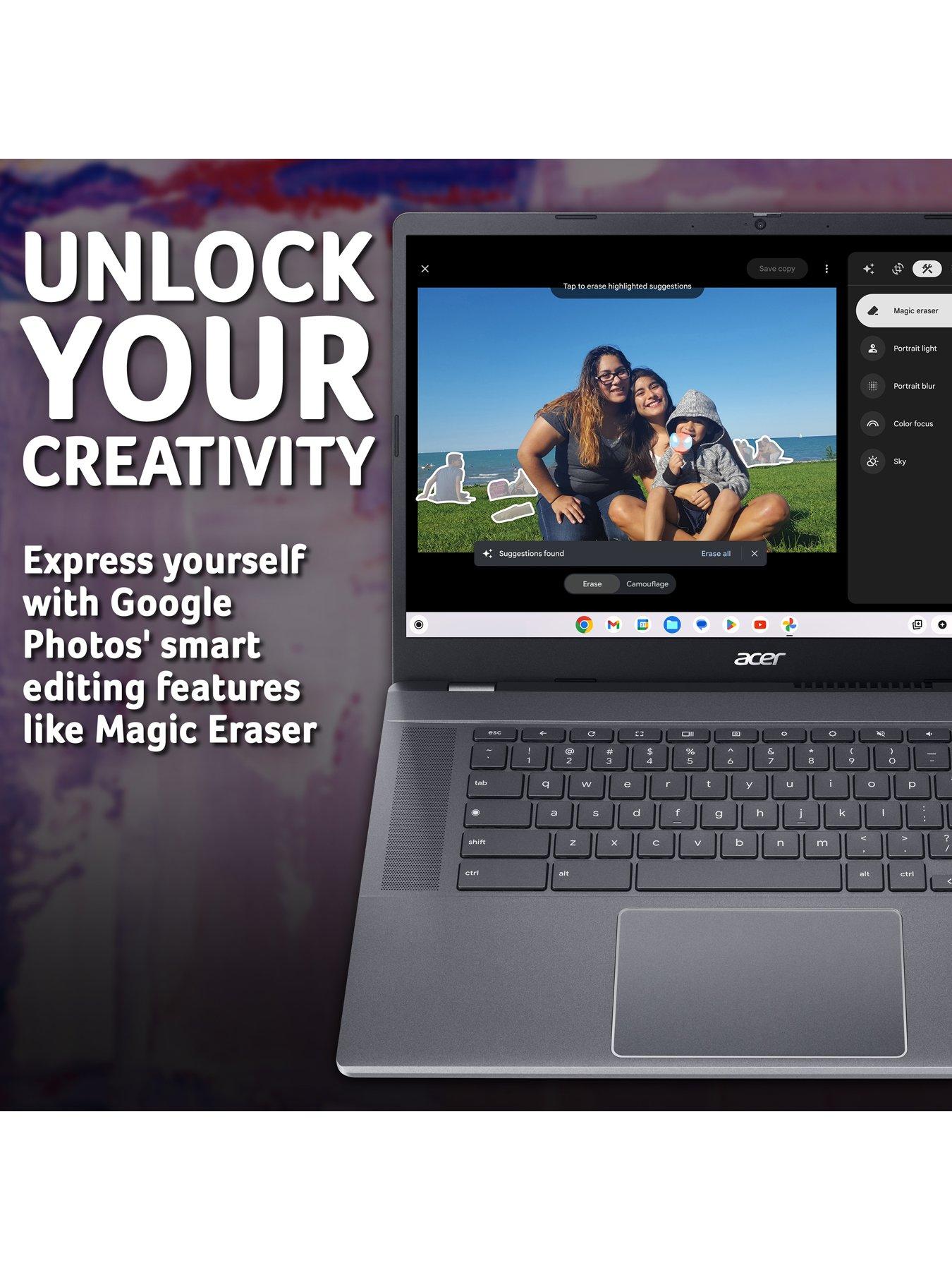 Image 5 of 8 of Acer Chromebook Plus 515 CB515-2H - 15.6in FHD - Intel Core i3-1215U - 8GB RAM - 256GB SSD - Iron