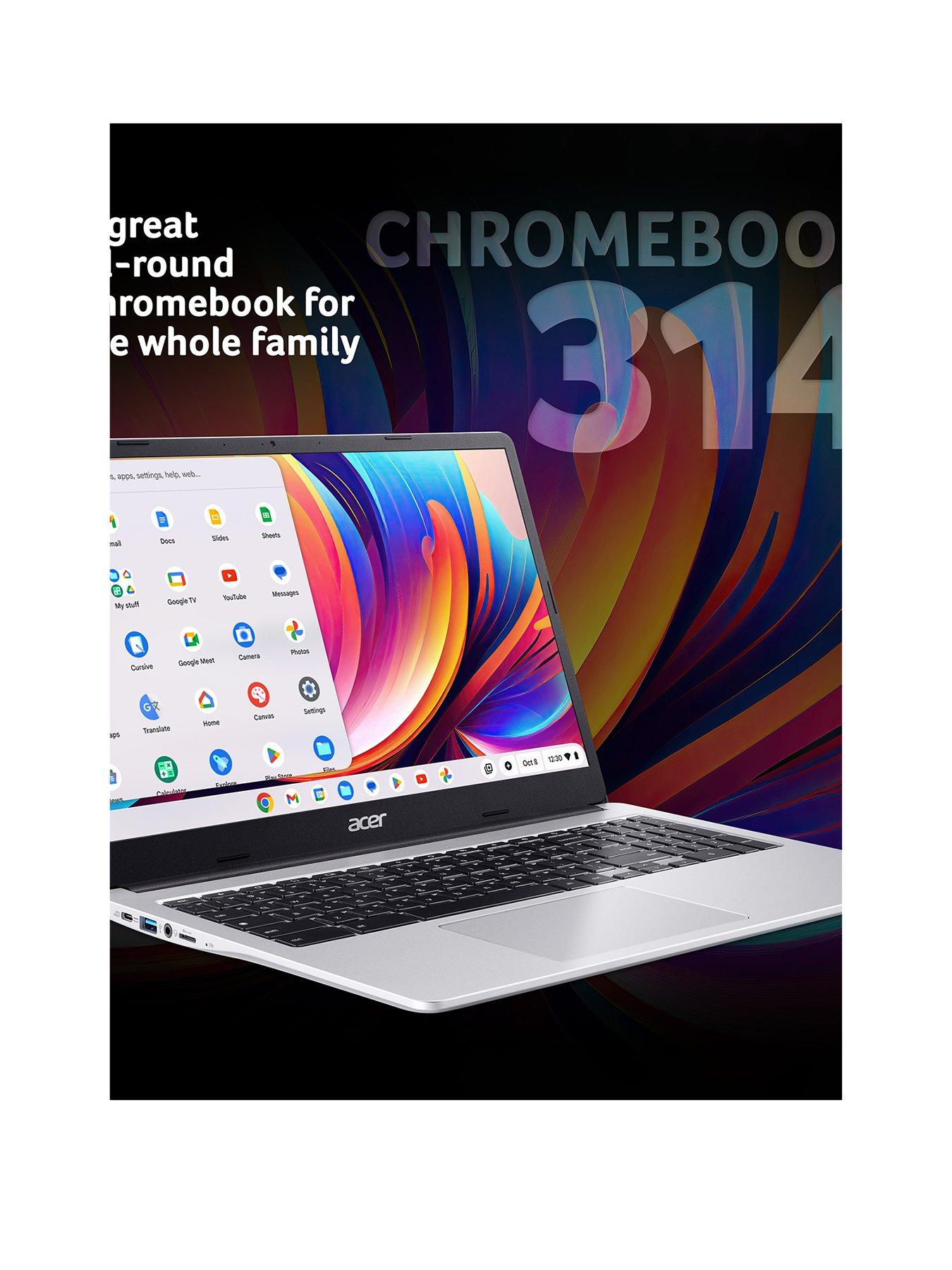 Image 2 of 8 of Acer Chromebook 314 CB314-4HT - 14in FHD Touchscreen - Intel N100 - 8GB RAM - 128GB - Silver
