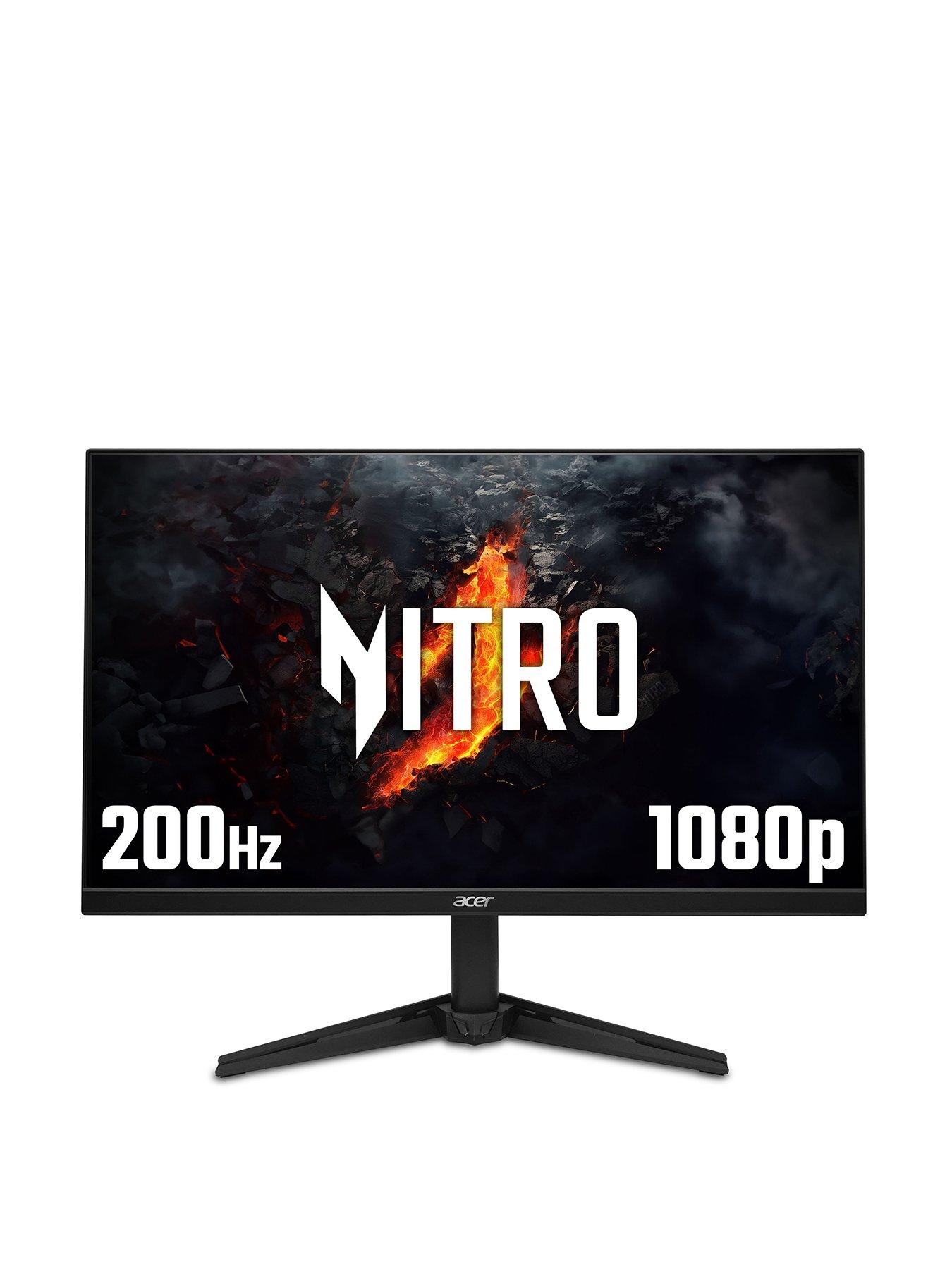 Image 1 of 7 of Acer Nitro QG241YX1 - 23.8in FHD - 200Hz - Black Gaming Monitor