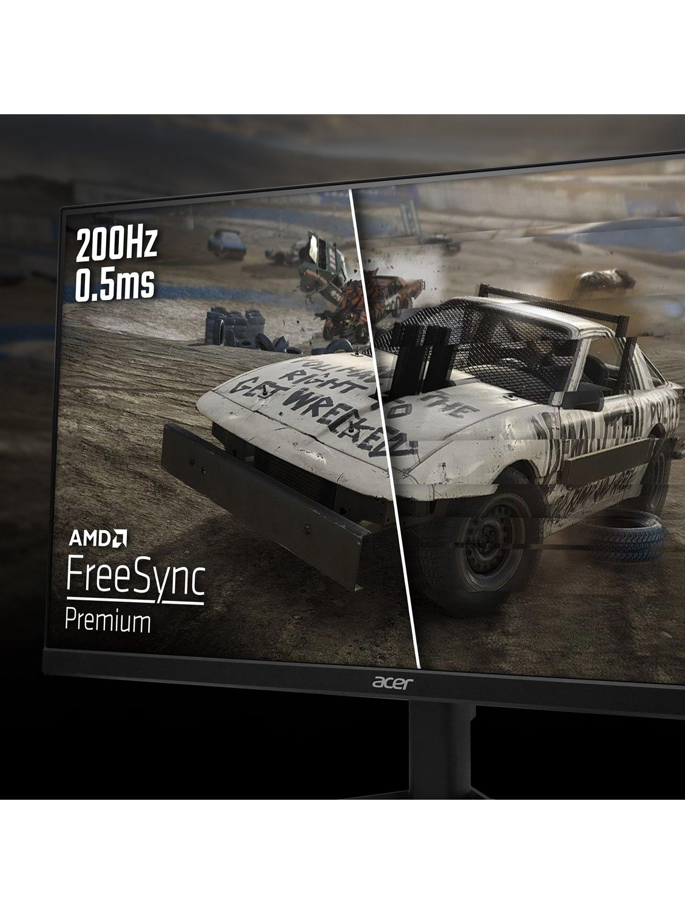 Image 4 of 7 of Acer Nitro QG241YX1 - 23.8in FHD - 200Hz - Black Gaming Monitor