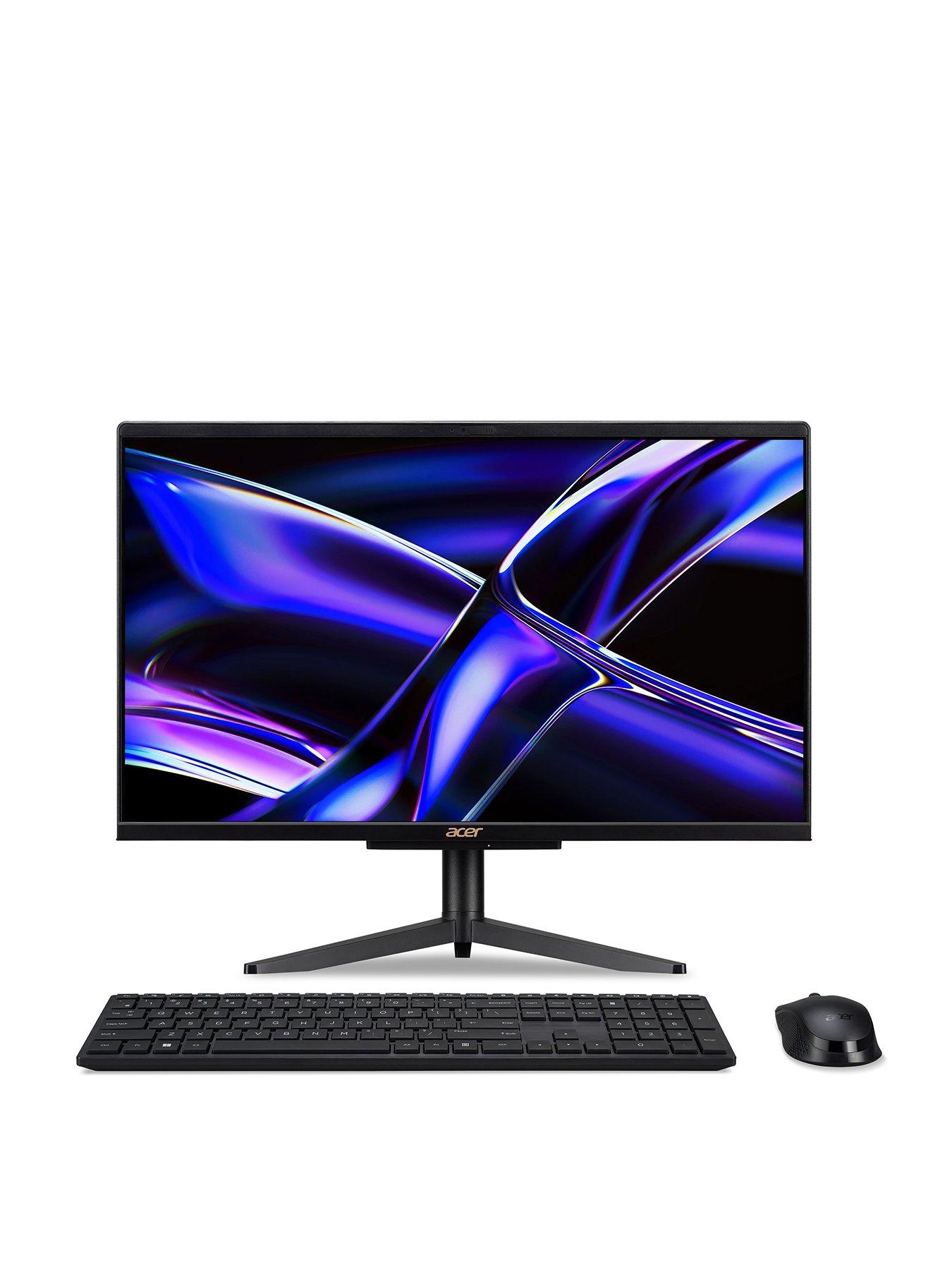 undefined Aspire C22-1610 All-In-One Desktop - 21.5in FHD - Intel N100 - 8GB RAM - 256GB SSD - Black