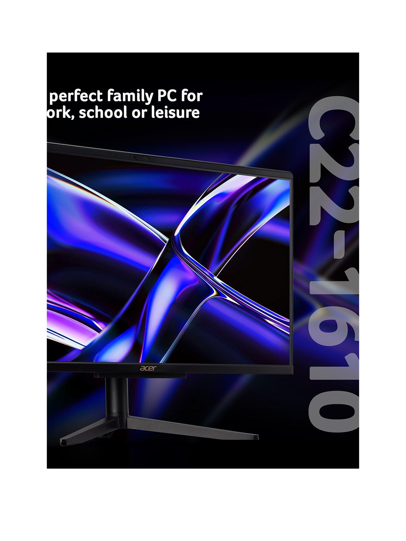 Image 2 of 8 of Acer Aspire C22-1610 All-In-One Desktop - 21.5in FHD - Intel N100 - 8GB RAM - 256GB SSD - Black
