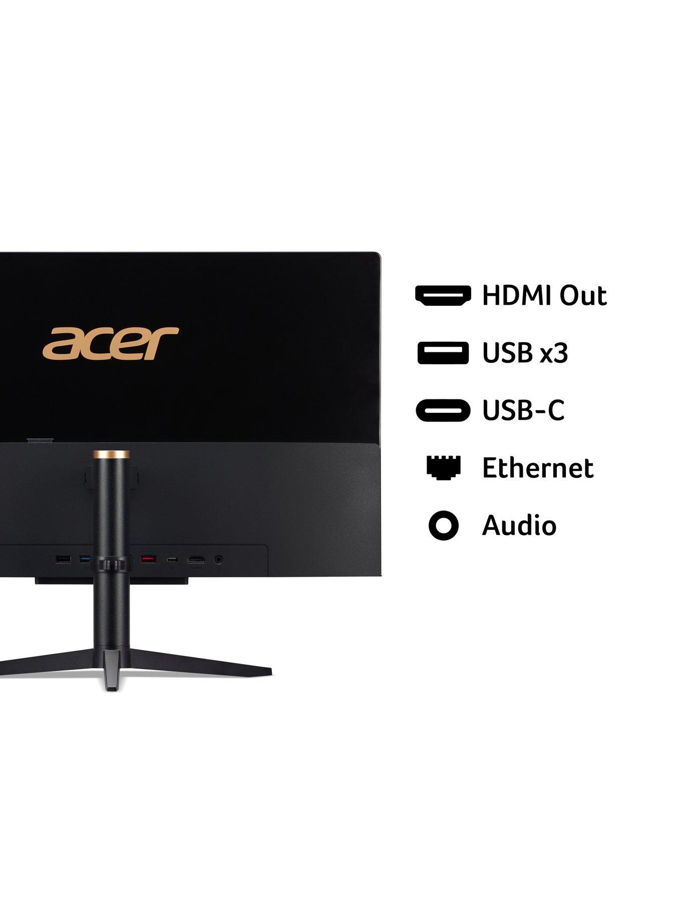 Image 6 of 8 of Acer Aspire C22-1610 All-In-One Desktop - 21.5in FHD - Intel N100 - 8GB RAM - 256GB SSD - Black