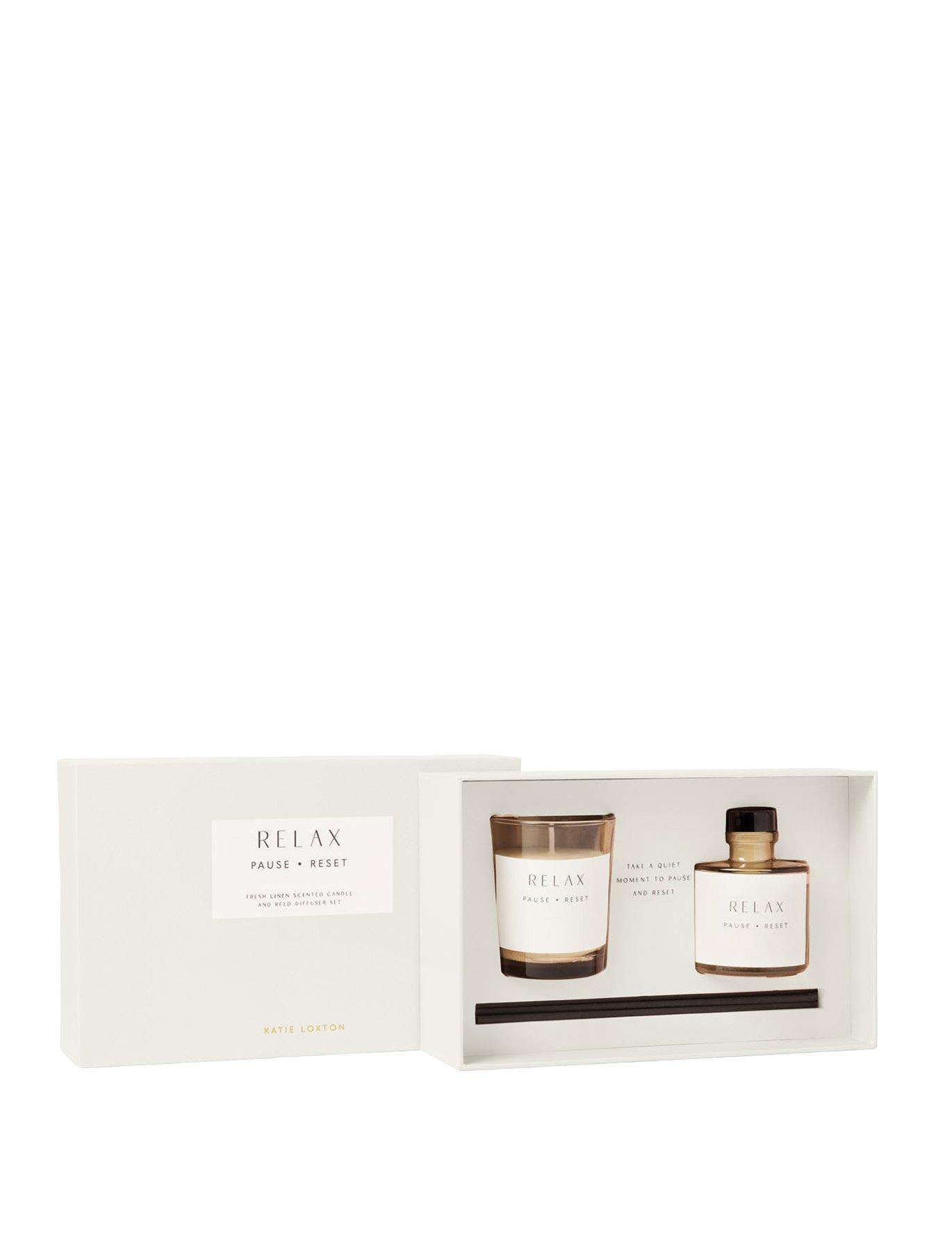Image 2 of 3 of Katie Loxton Mini Votive And Mini Reed Diffuser Gift Set , Relax