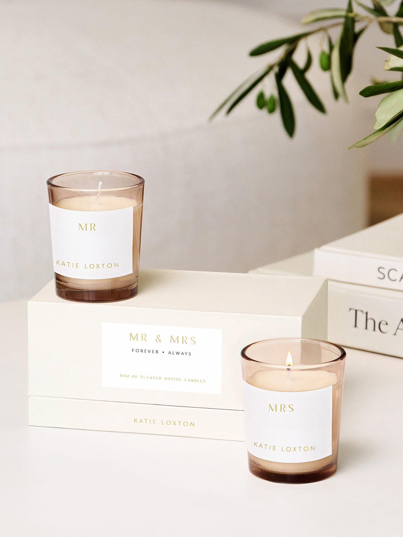 Katie Loxton Duo Votive Candles , Mr And Mrs