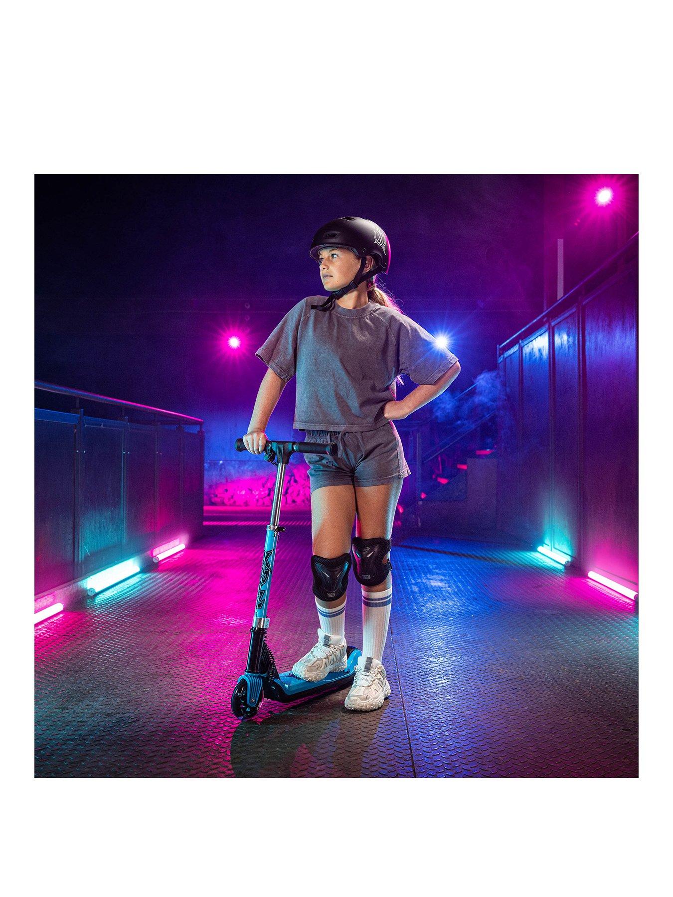 xootz-elements-electric-folding-kids-scooter-blue