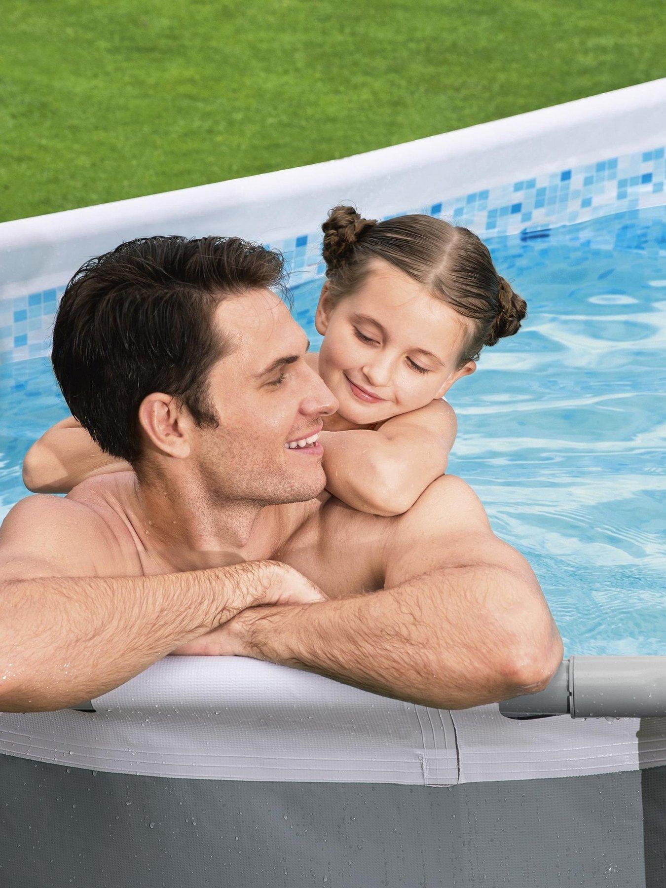 Image 2 of 7 of Bestway Steel Pro MAX 10ft x 6ft 7in x 33in Oval Pool Set