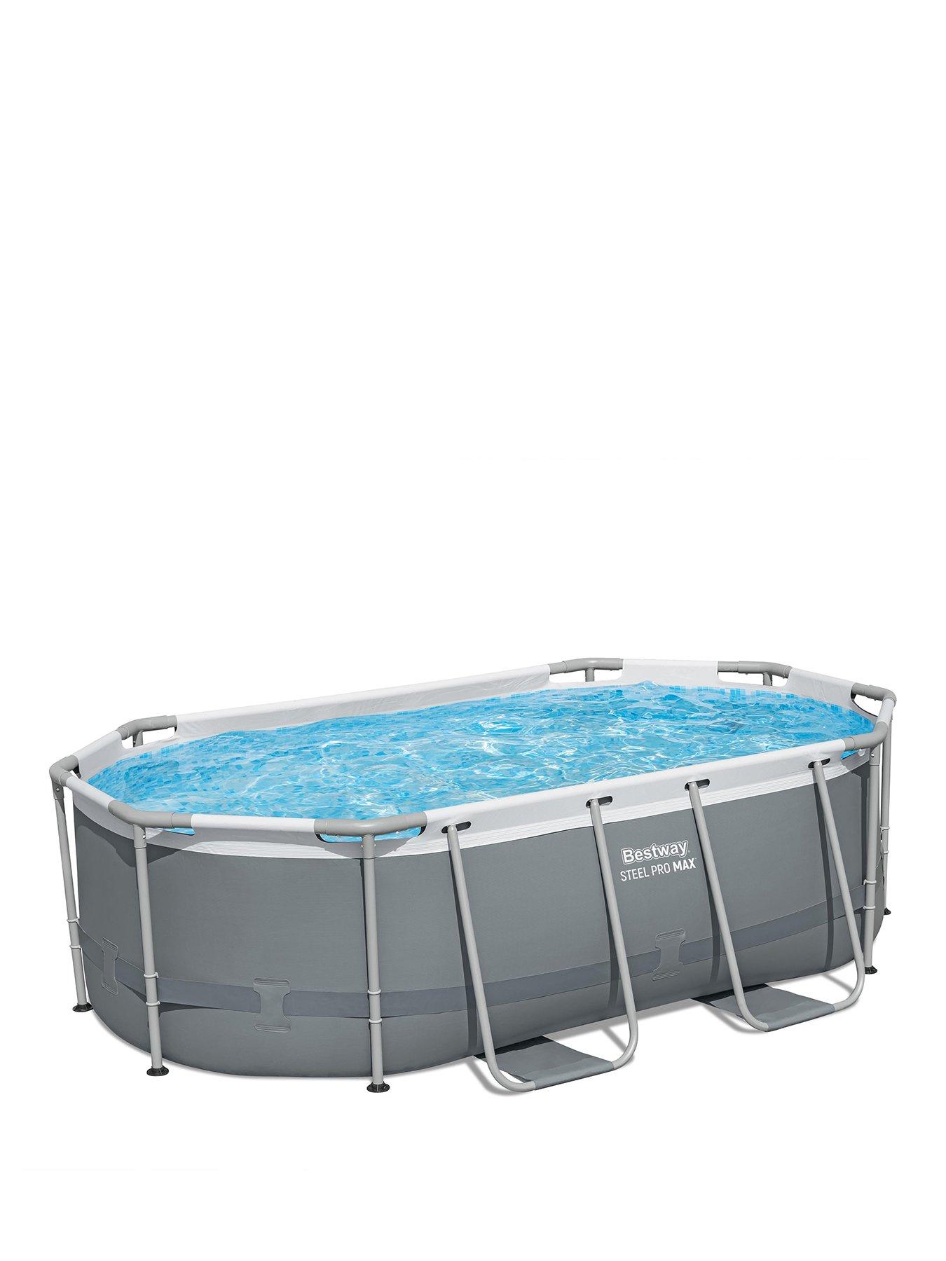 Image 2 of 5 of Bestway Steel Pro MAX 10ft x 6ft 7in x 33in Oval Pool Set