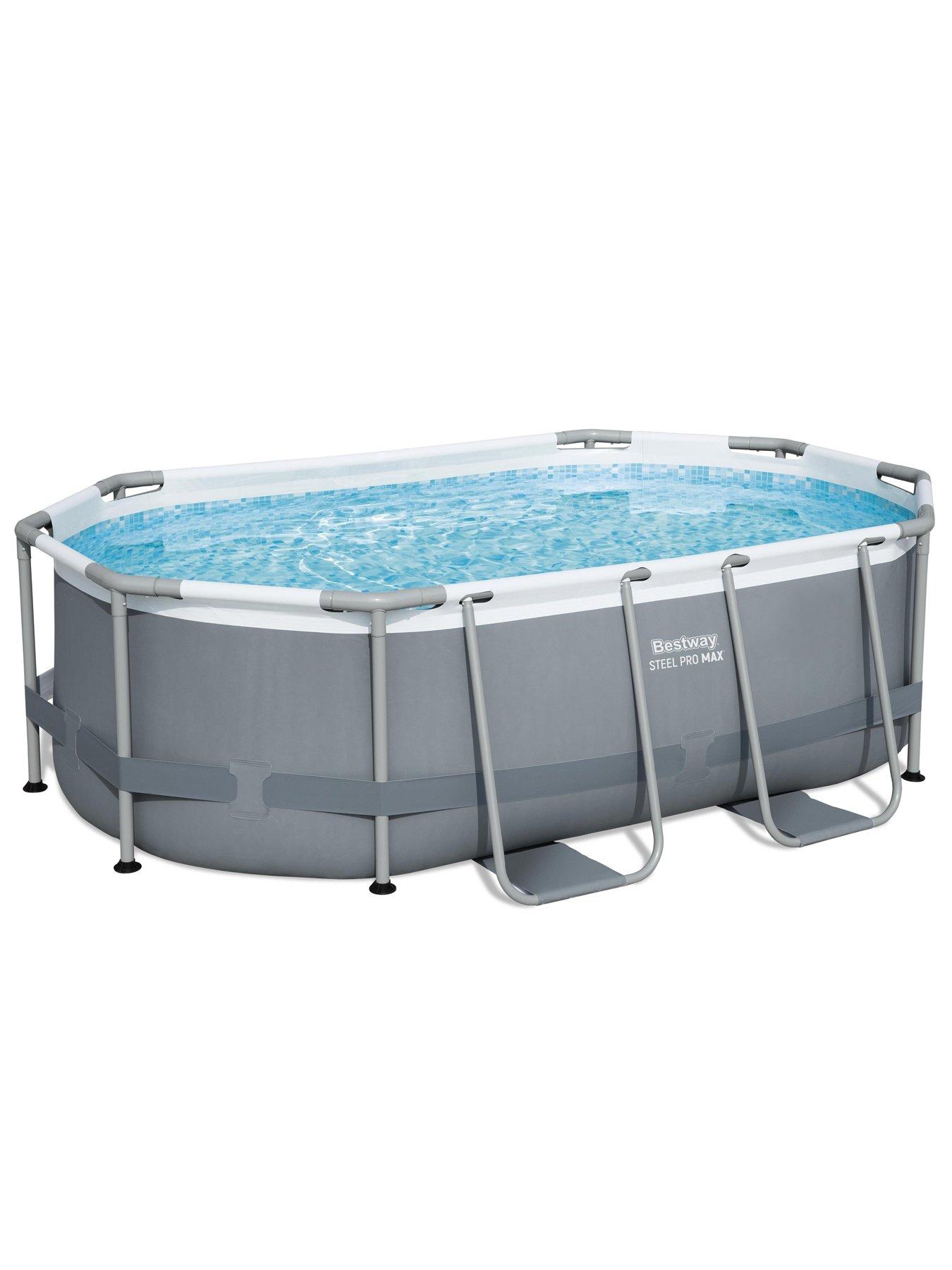Image 3 of 7 of Bestway Steel Pro MAX 10ft x 6ft 7in x 33in Oval Pool Set