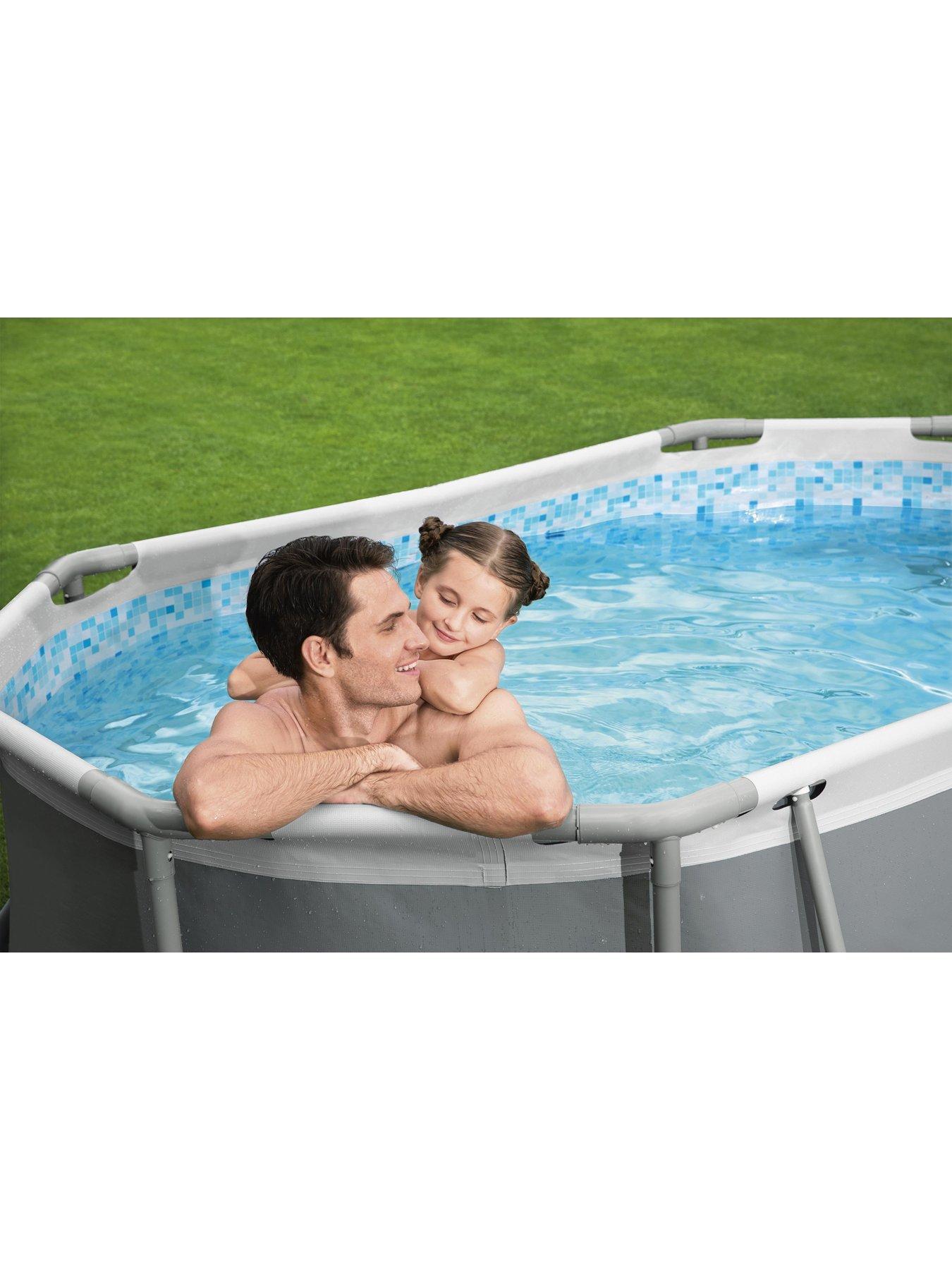 Image 3 of 5 of Bestway Steel Pro MAX 10ft x 6ft 7in x 33in Oval Pool Set