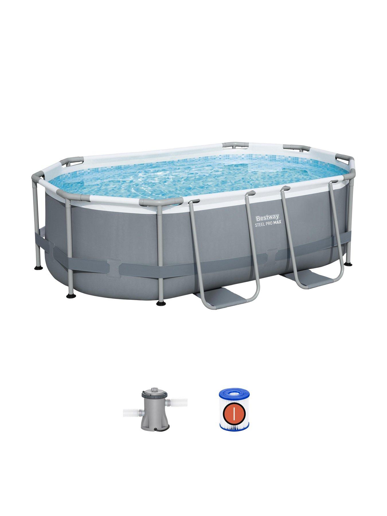 Image 5 of 7 of Bestway Steel Pro MAX 10ft x 6ft 7in x 33in Oval Pool Set
