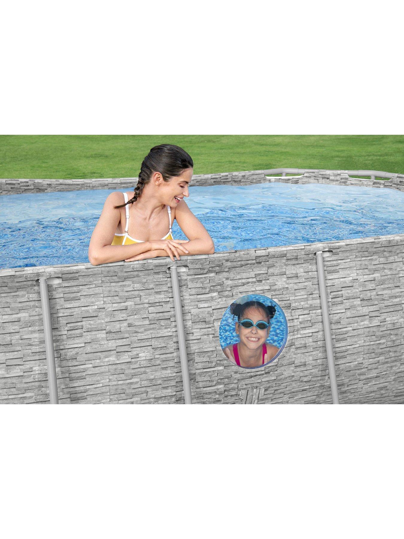Image 3 of 7 of Bestway 14ft x 8ft 2 x 39.5in Splashview Pool Set Oval