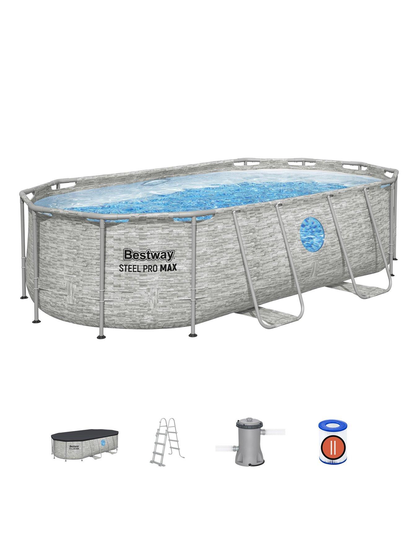 Image 7 of 7 of Bestway 14ft x 8ft 2 x 39.5in Splashview Pool Set Oval