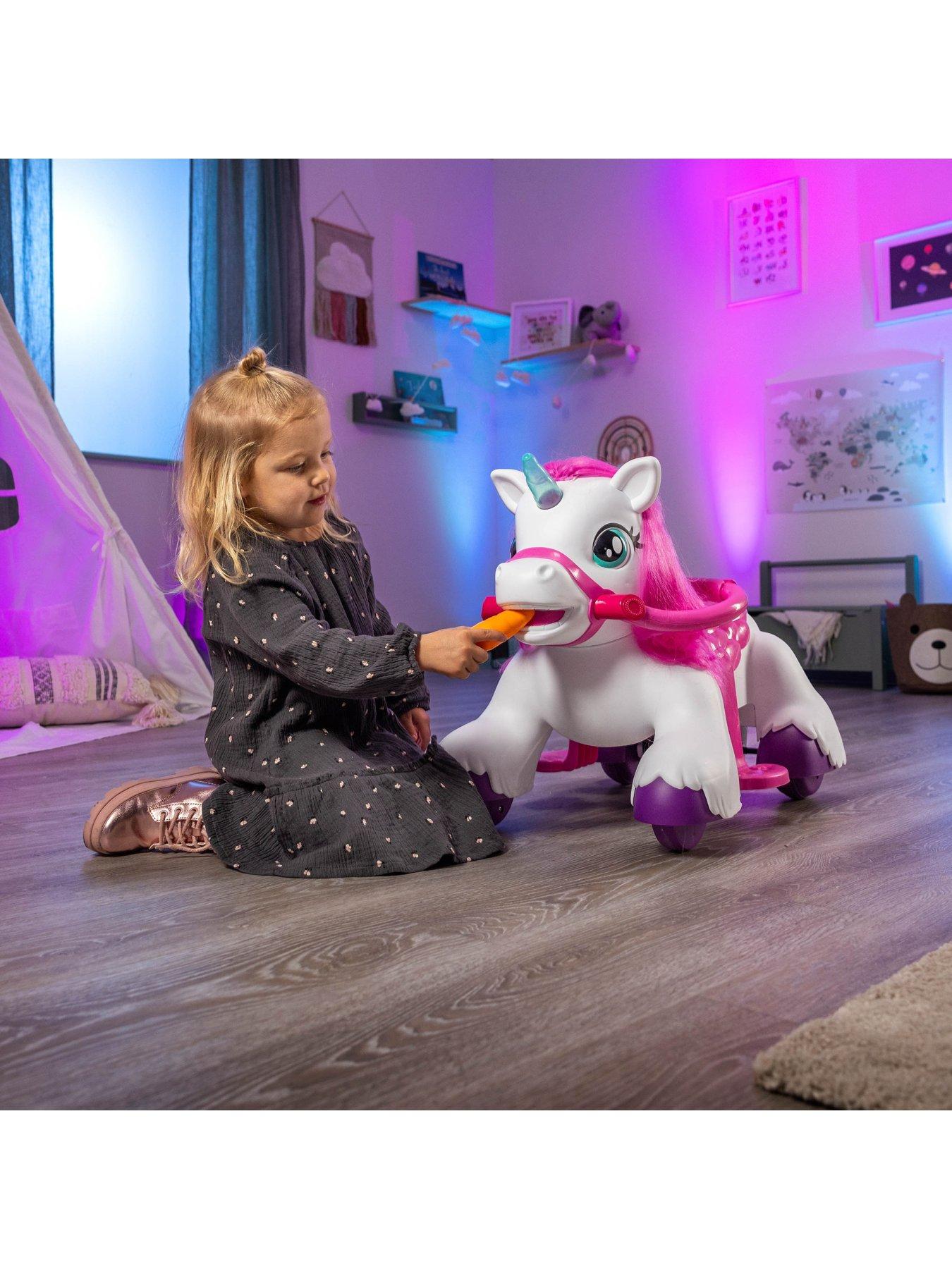 Image 2 of 7 of XOOTZ Magical Unicorn Electric Ride-On - White