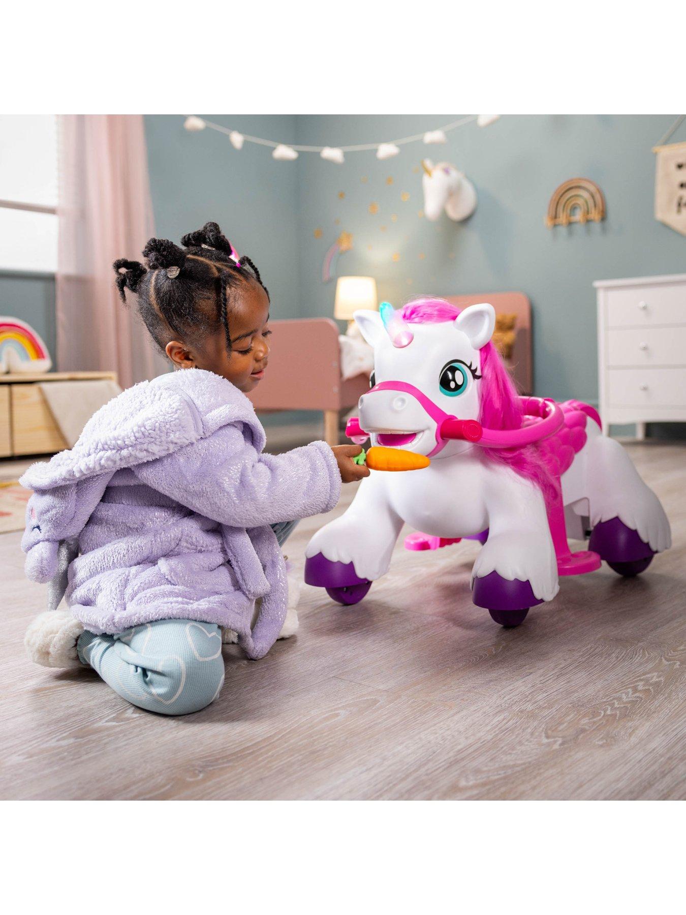 Image 3 of 7 of XOOTZ Magical Unicorn Electric Ride-On - White