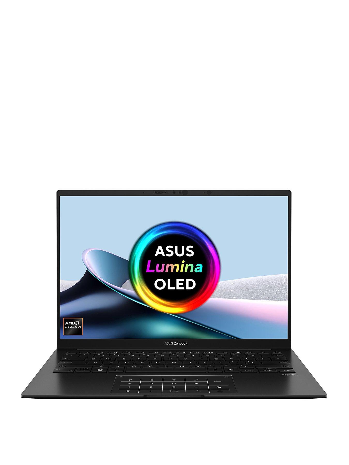 Asus Zenbook 14 OLED Copilot+ PC  Laptop - 14in WQXGA+, AMD Ryzen AI 5, 16GB RAM, 1TB SSD - Black