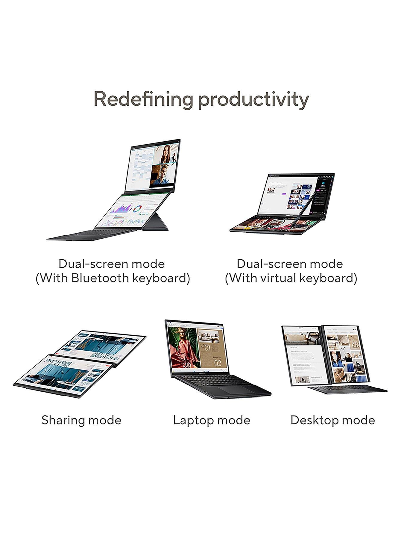 Image 6 of 7 of Asus Zenbook Duo - 14in - Intel Core Ultra 9 - 32GB RAM - 2TB SSD - Grey