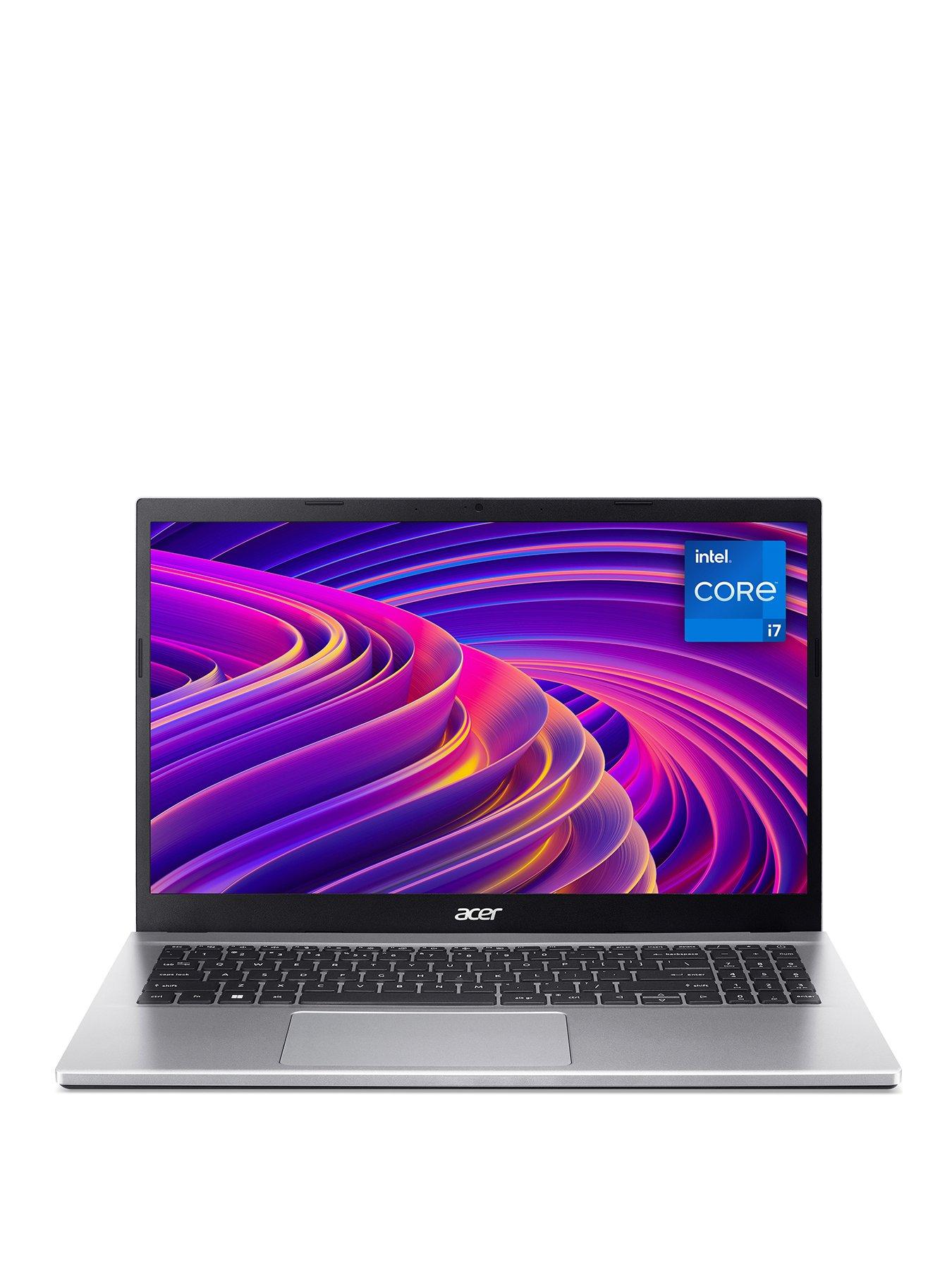 Acer Aspire 3 A315-59 Laptop - 15.6in FHD, Intel Core i7-1255U, 16GB RAM, 512GB SSD - Silver