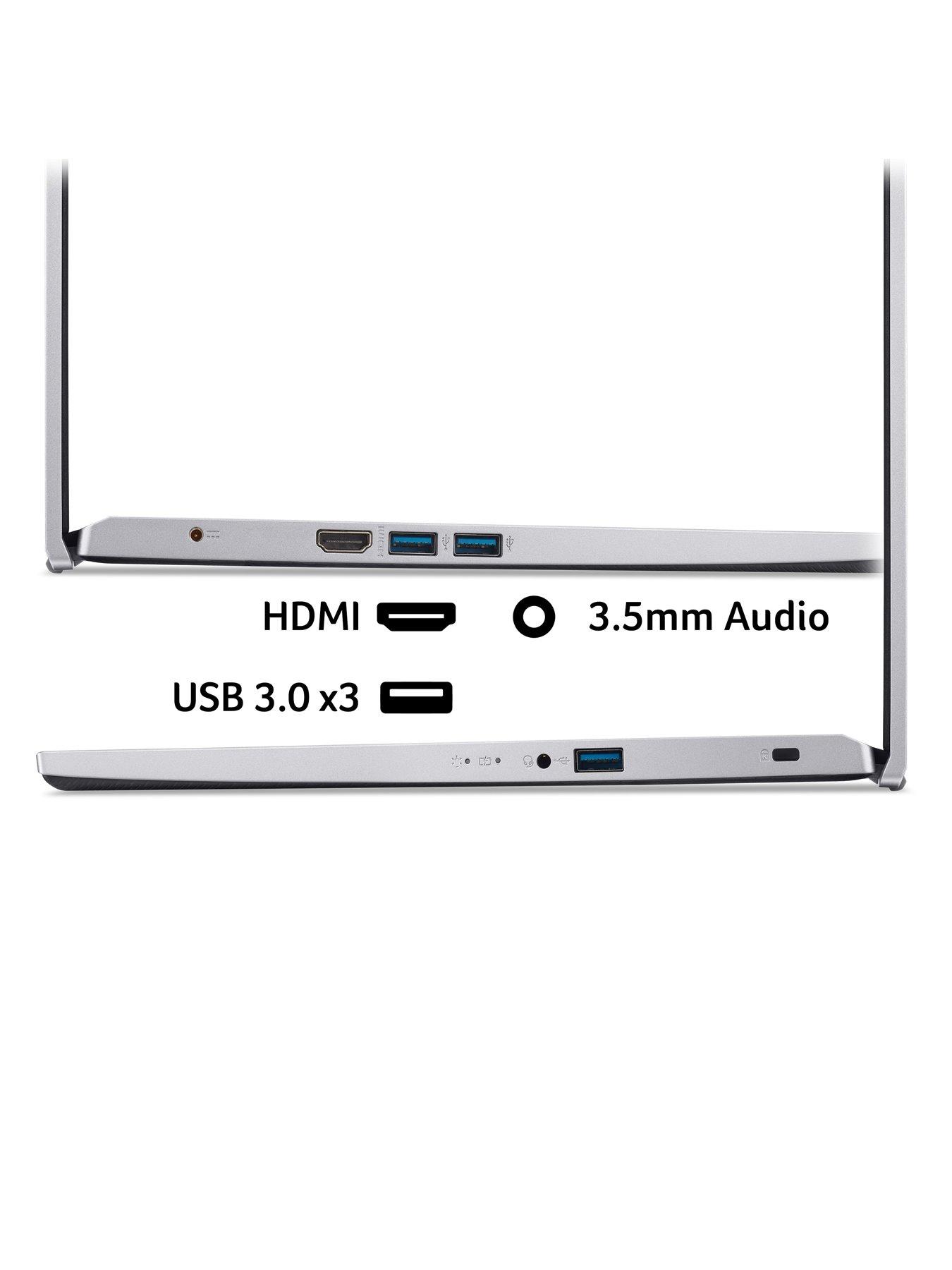 Image 5 of 7 of Acer Aspire 3 A315-59 Laptop - 15.6in FHD, Intel Core i7-1255U, 16GB RAM, 512GB SSD - Silver