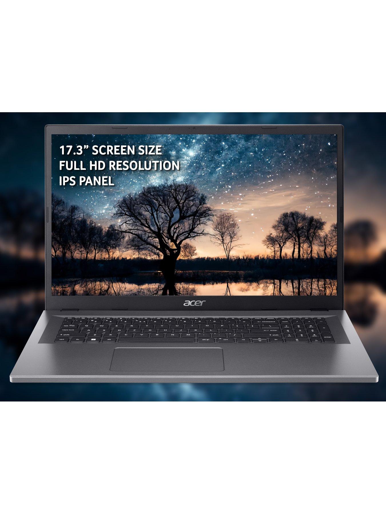 Image 4 of 8 of Acer Aspire 3 A317-55P Laptop - 17.3in HD+,&nbsp;Intel N100, 4GB RAM, 128GB SSD&nbsp;- Silver
