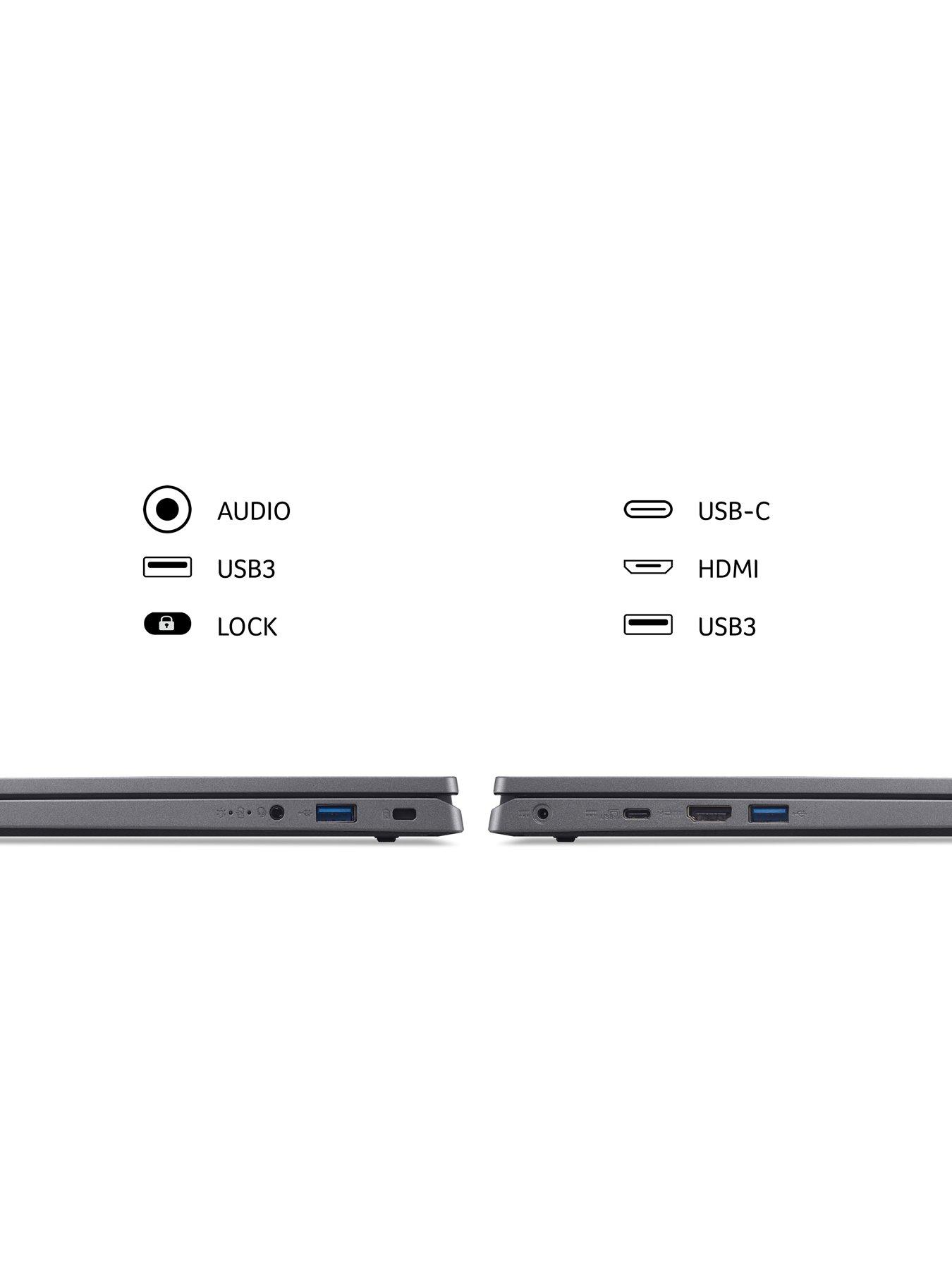 Image 6 of 8 of Acer Aspire 3 A317-55P Laptop - 17.3in HD+,&nbsp;Intel N100, 4GB RAM, 128GB SSD&nbsp;- Silver