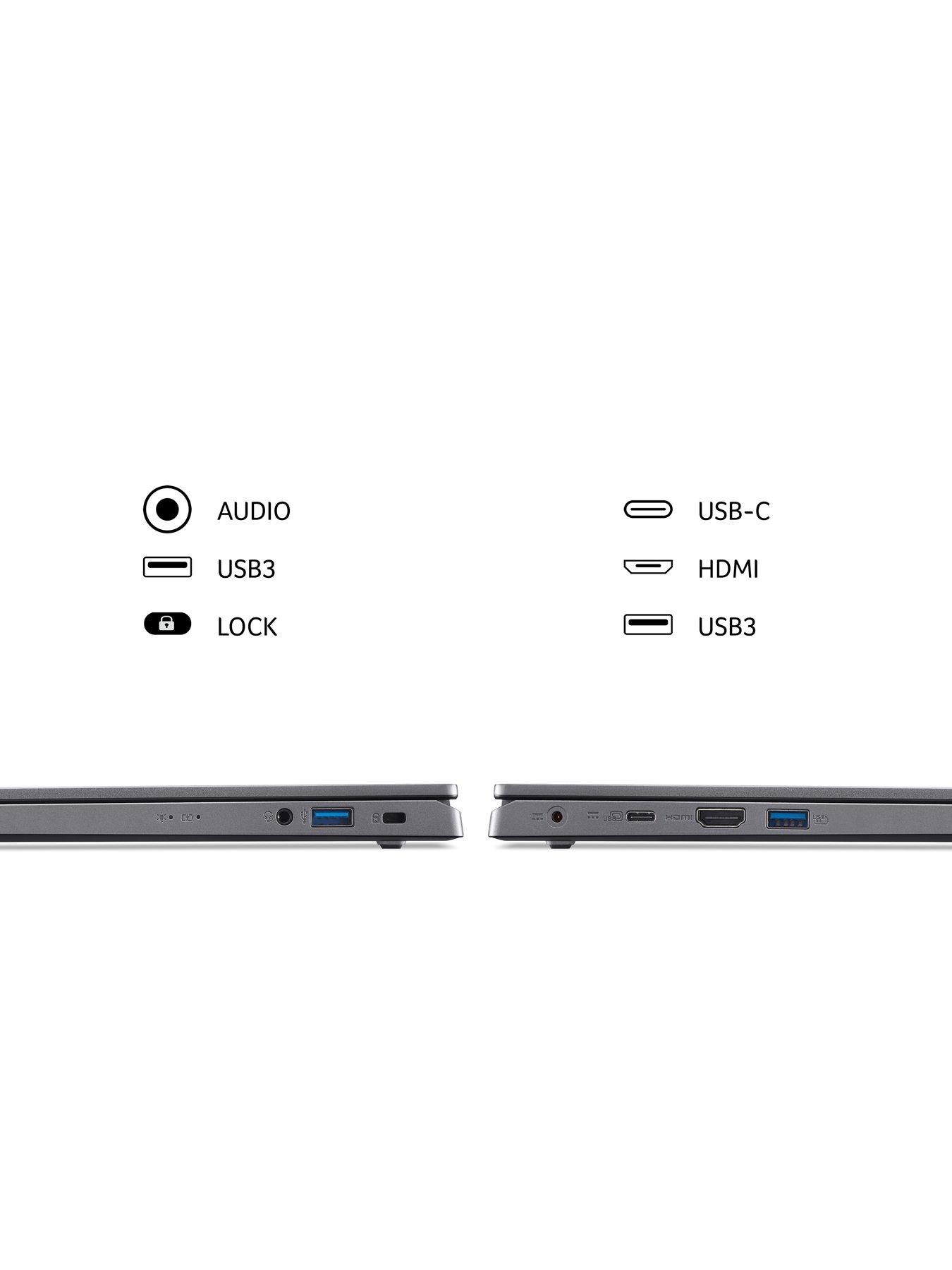 Image 6 of 8 of Acer Aspire 5 A515-48M Laptop - 15.6in FHD - AMD Ryzen 7 7730U - 16GB RAM - 1TB SSD - Iron