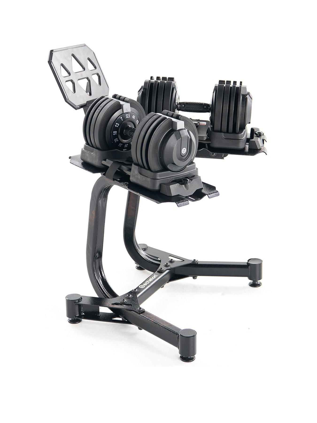 undefined ADJUSTABLE DUMBBELLS w/ STAND