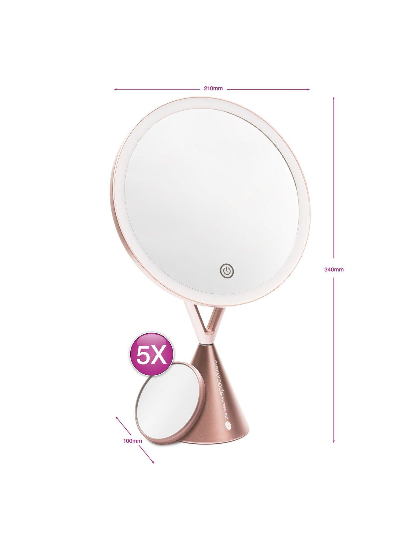 Image 6 of 6 of Rio HD Illuminated Makeup Mirror With Compact Magnifying Mirror