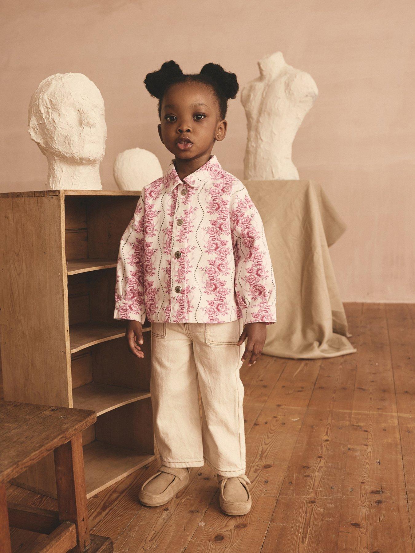 undefined Floral Printed Shacket - Pink