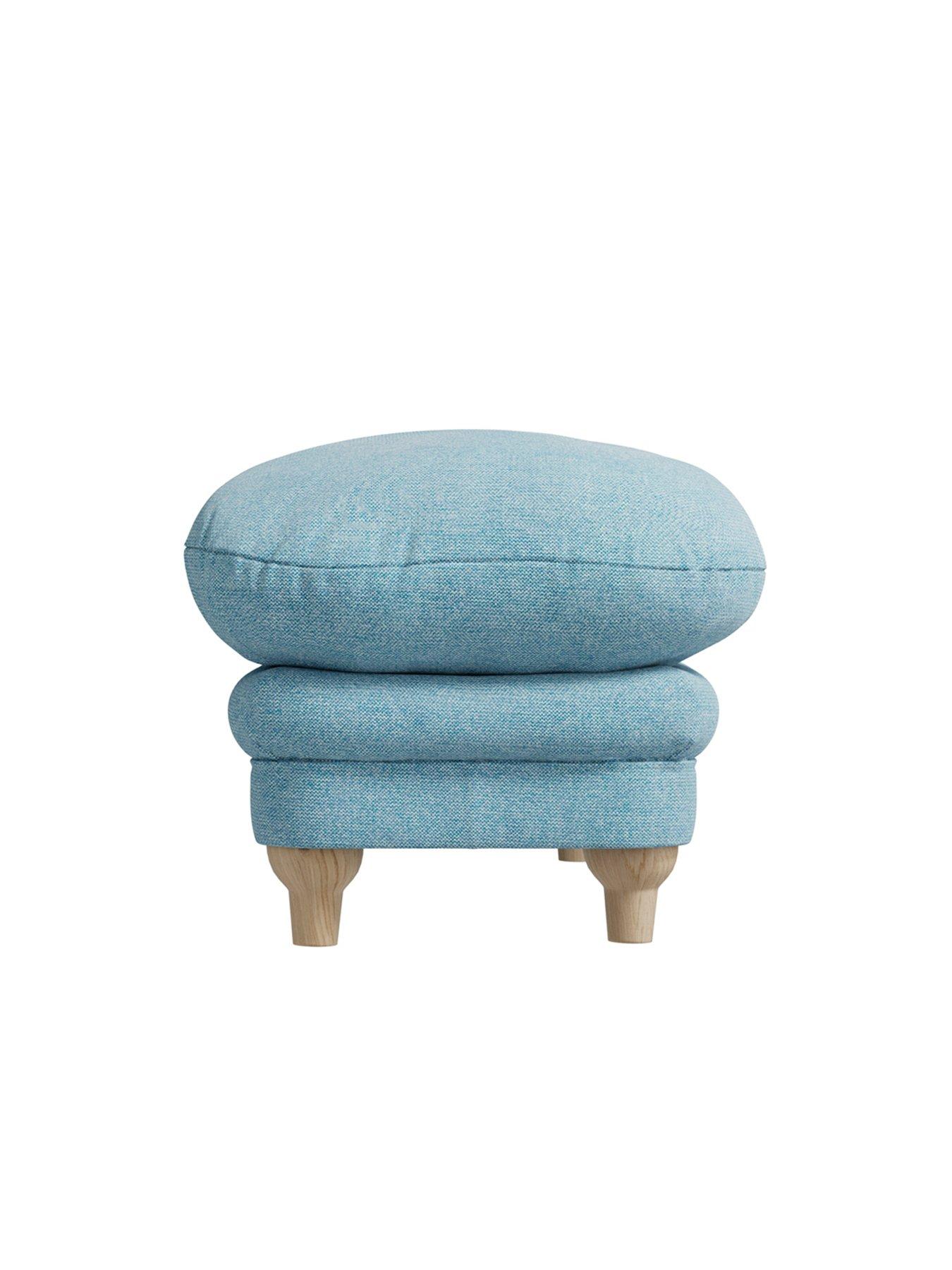Image 4 of 4 of LPD Home Plumpton Footstool - Duck Egg