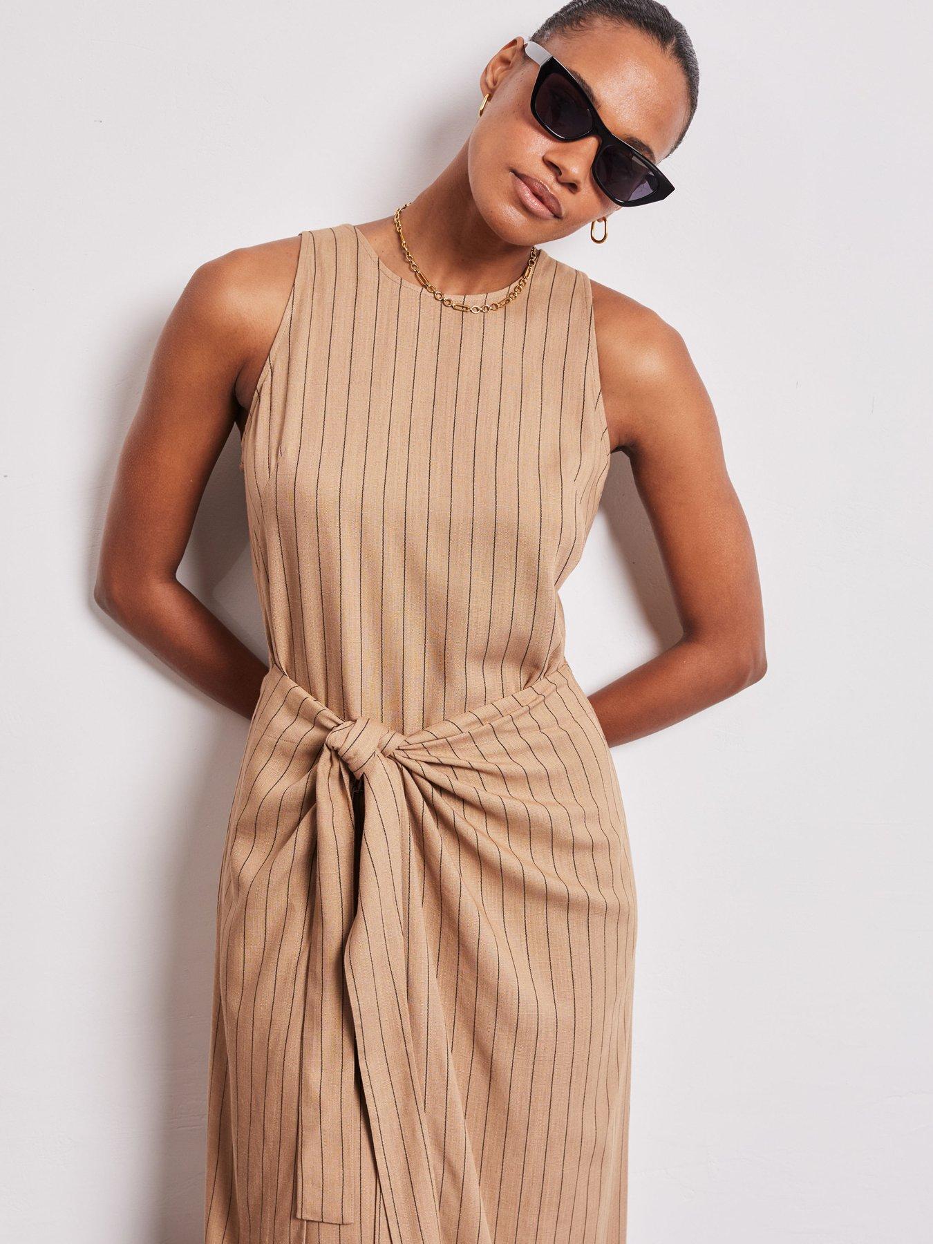 linen skirts and dresses Ivory Linen Blend Maxi Skirt - All Skirts main image 1