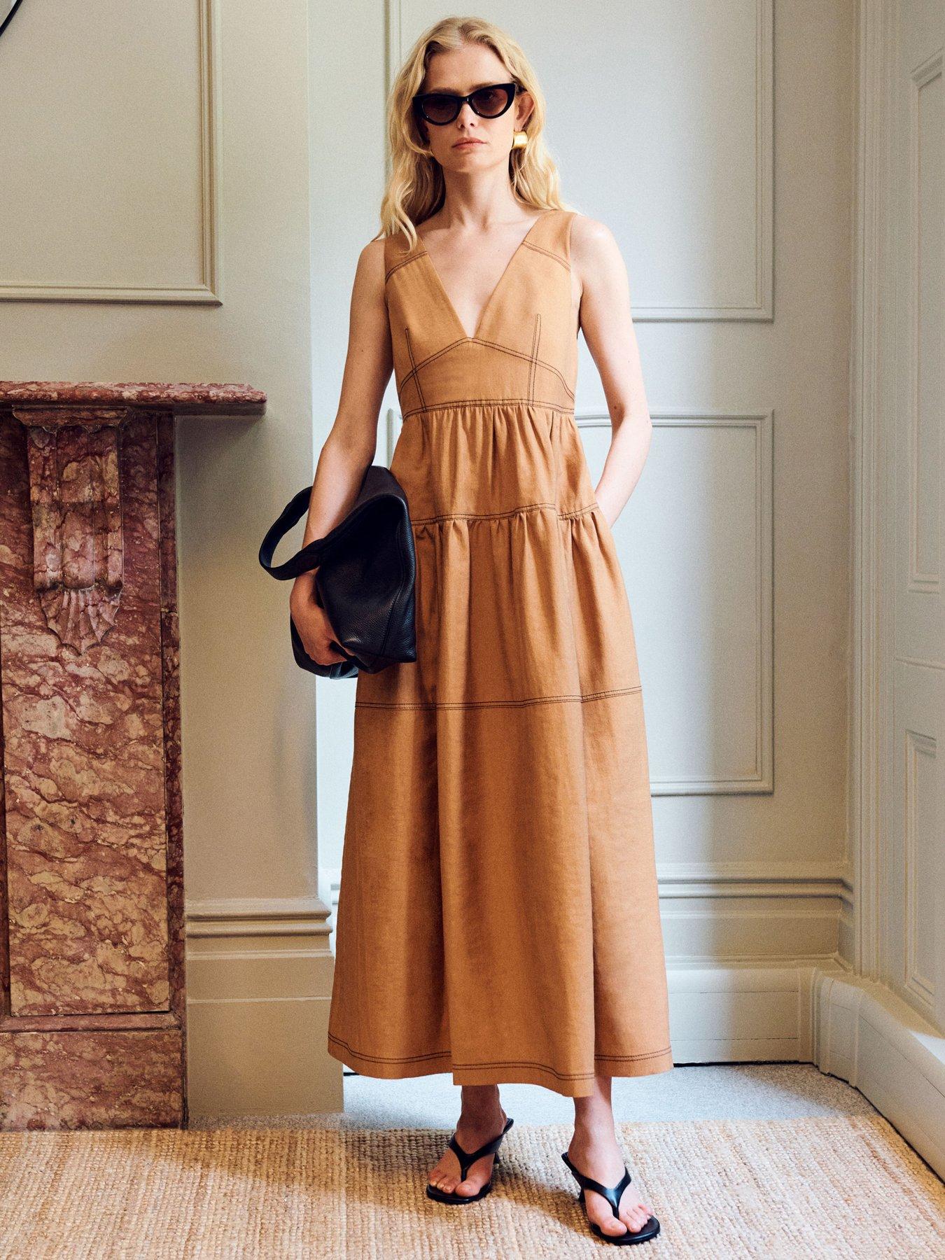 Vi.ve.re Polly Polly Sundress - Brown