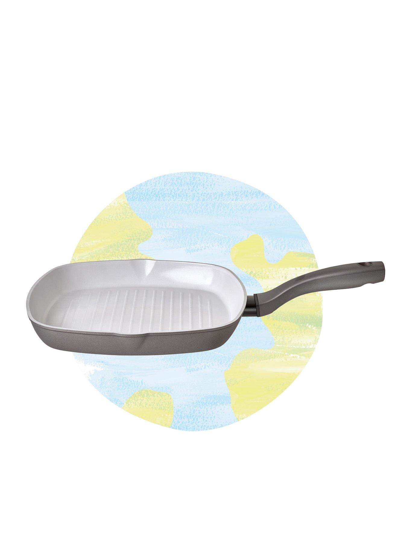 Product photograph of Prestige Earth Pan Ceramic Non-stick 28 Cm Open Square Grill Pan from very.co.uk