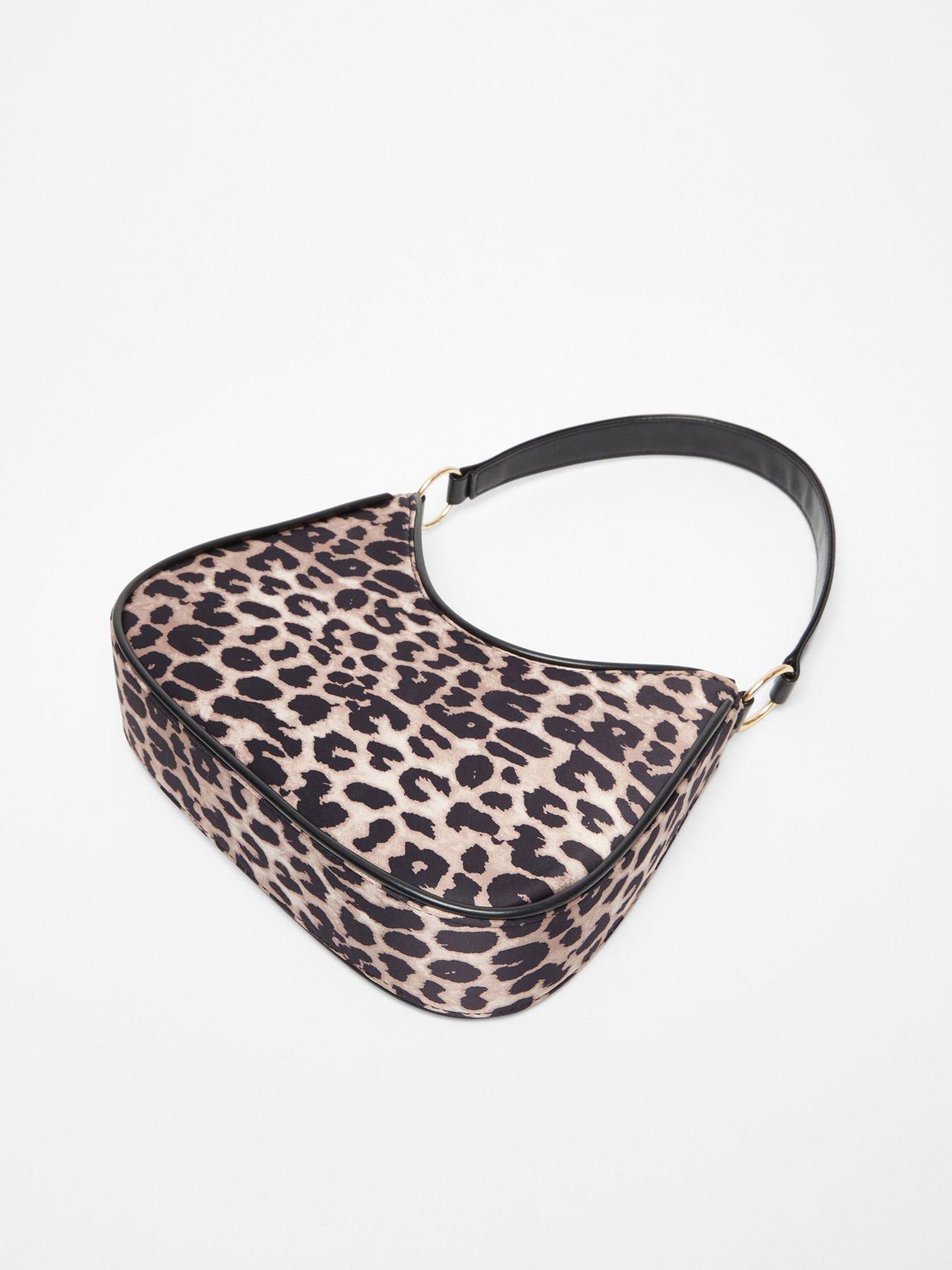 Image 3 of 4 of Quiz Leopard Print Shoulder Bag