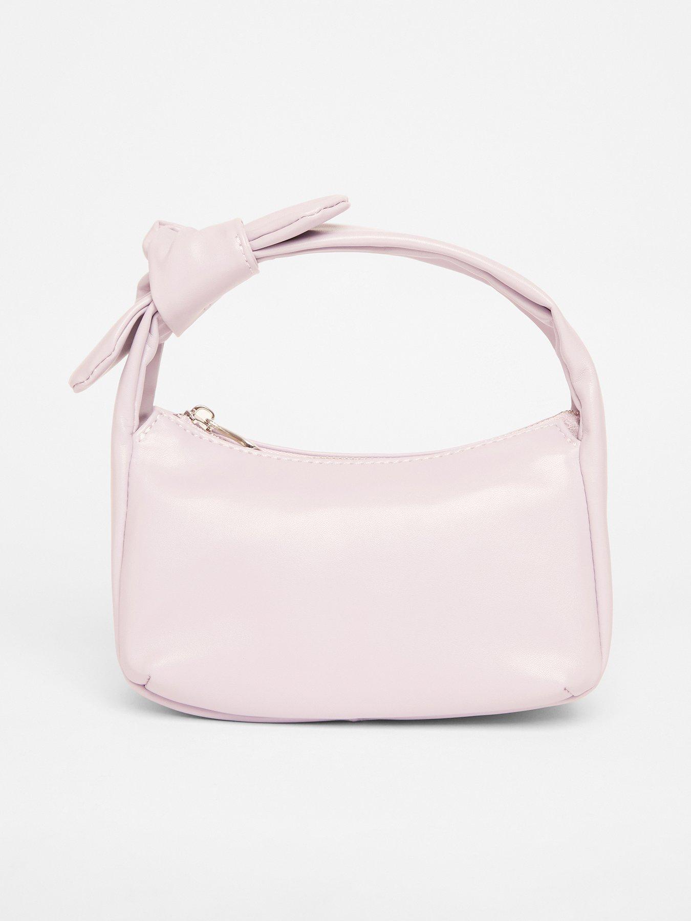 undefined Lilac Knot Handle Shoulder Bag