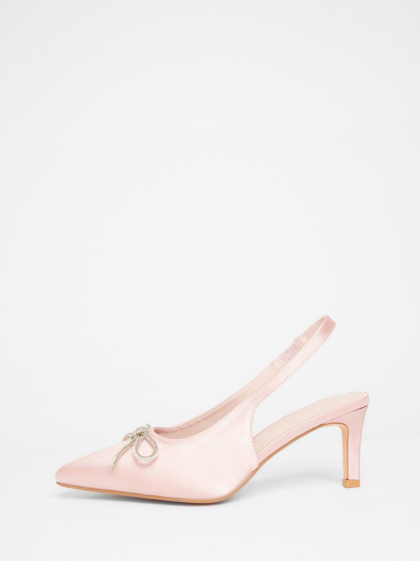 Low Heel Court Shoes Pale Pink Shoes Wide Fit Wide Fit Dusty Pink