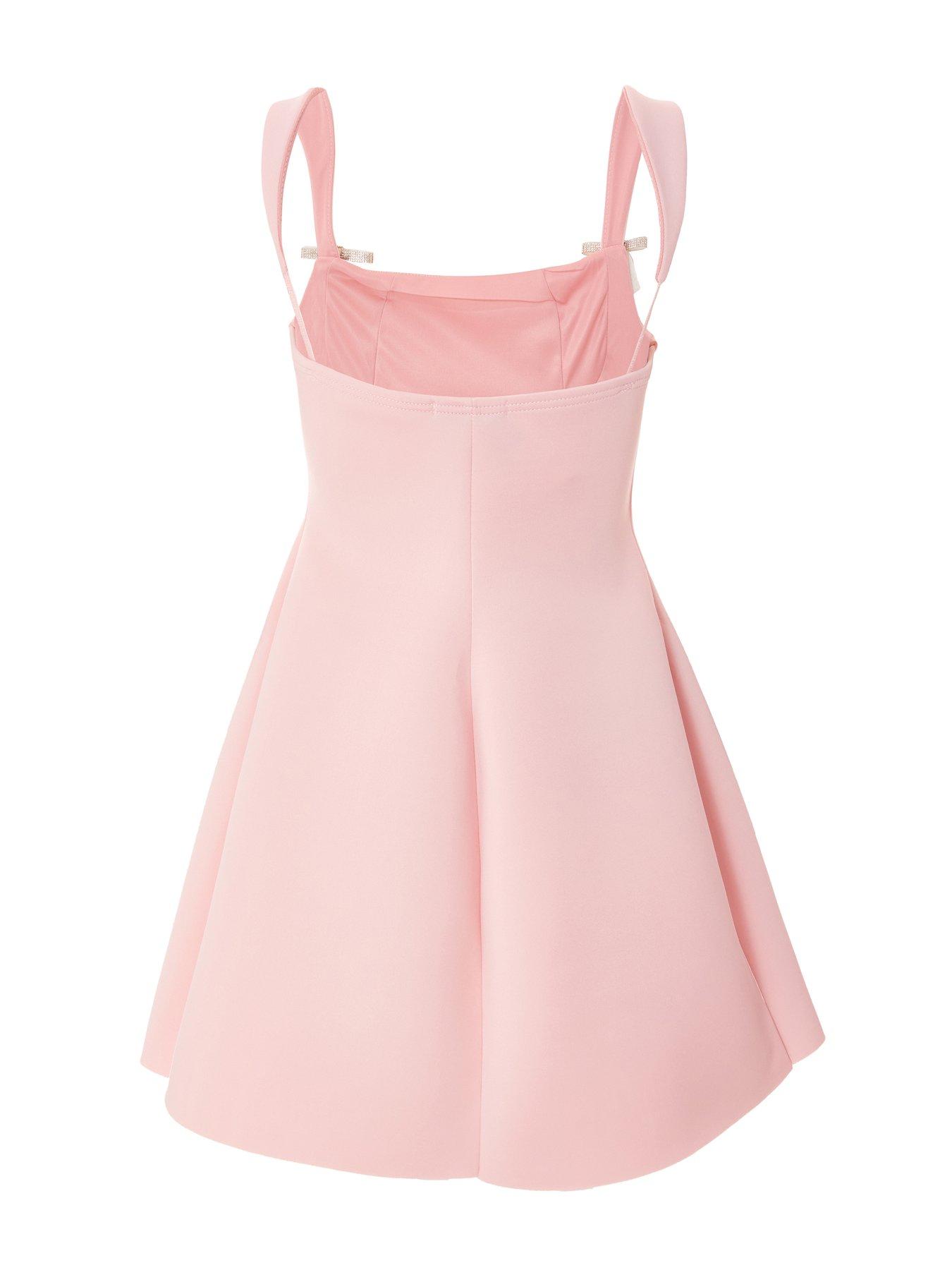 sachin and babi light blue dress Light Pink Coast Skater Mini Dress With Bow Straps main image 1