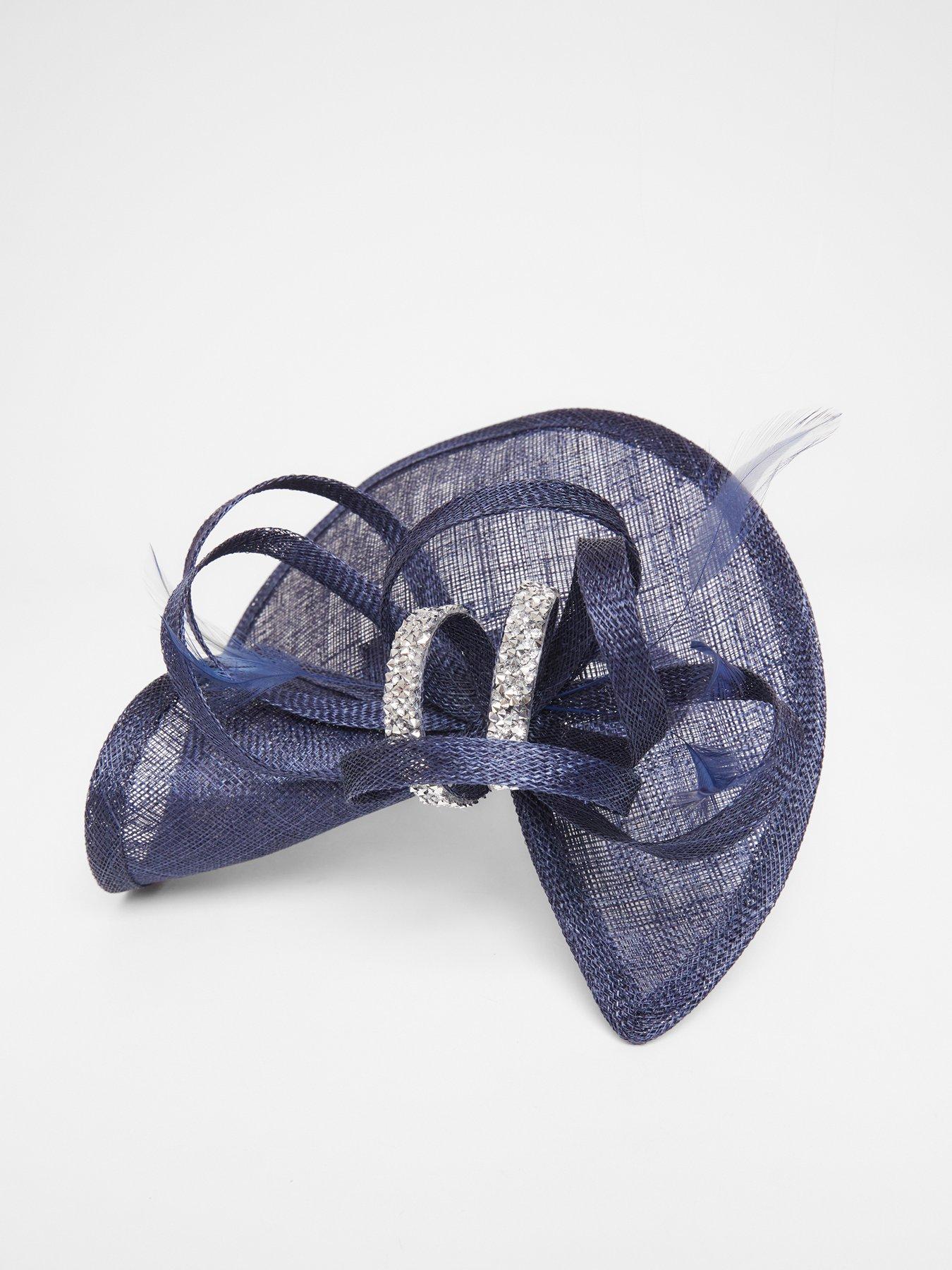 Image 2 of 2 of Quiz Navy Bow Headband Fascinator